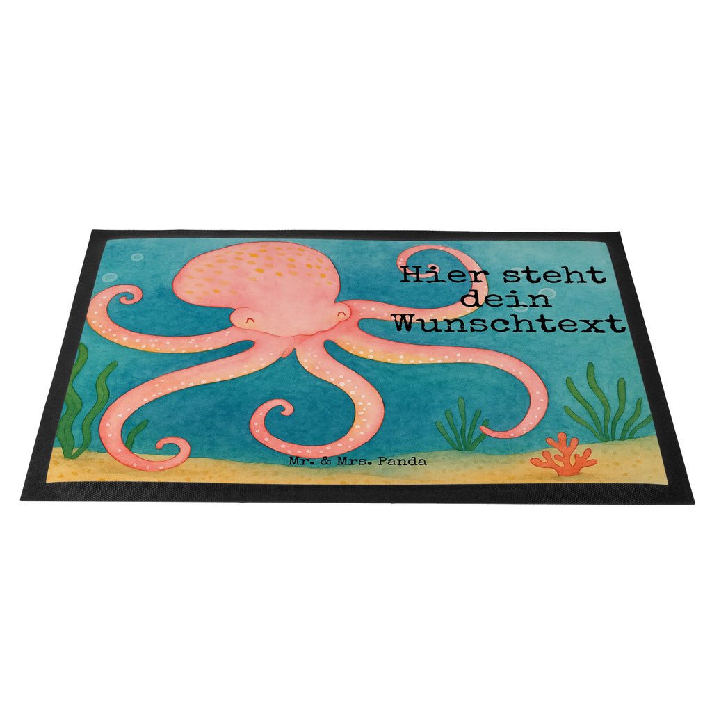 Personalisierte Fußmatte Tintenfisch Design Haustürmatte personalisiert, Fußmatte bedrucken, Wunschnamen, Personalisieruung, Namensfussmatte, Türvorleger mit Namen, Fußmatte mit Namen, Bedrucken, Personalisiert, Personalisierte Fußmatte, Türvorleger personalisiert, Tiermotive, Gute Laune, lustige Sprüche, Tiere, Krake, Arme, Tintenfisch, Wasser, Meerestier, Meer, Ozean