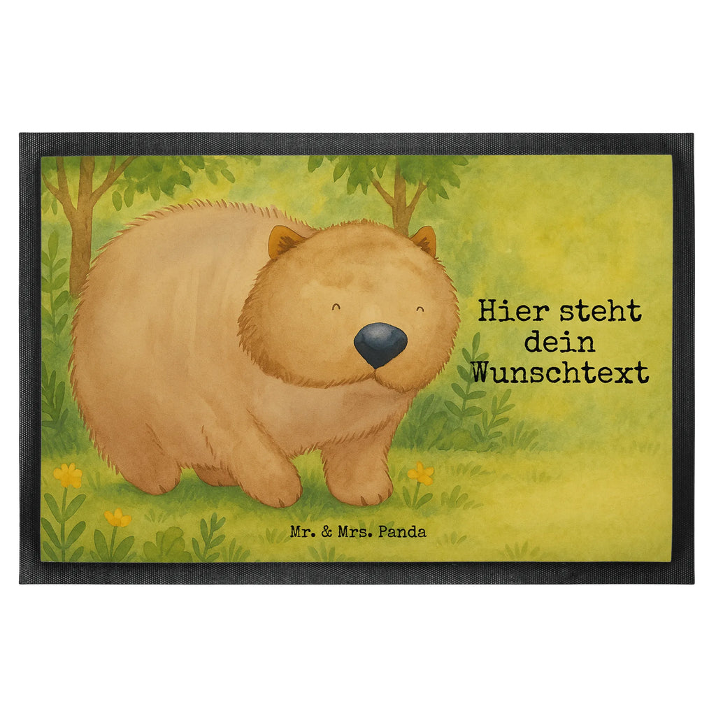 Personalized doormat Wombat Design Fußmatte mit Namen, Personalisierte Fußmatte, Namensfussmatte, Personalisiert, Fußmatte bedrucken, Türvorleger personalisiert, Personalisieruung, Wunschnamen, Türvorleger mit Namen, Bedrucken, Haustürmatte personalisiert, Tiermotive, Gute Laune, lustige Sprüche, Tiere, Wombat, Motivation, Das Leben ist schön, Australien, Spruch