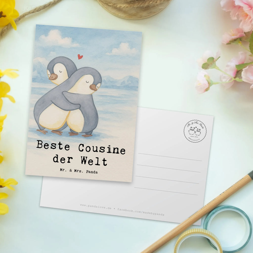 Postcard penguin best cousin in the world Design Postkarte, Einladung, Karte, Geschenkkarte, Einladung Geburtstag, Geburtstagskarte, Grußkarte, Ansichtskarten, Einladungskarten Geburtstag, Einladungskarte, Ansichtskarte, Dankeskarte, für, Dankeschön, Geschenk, Schenken, Geburtstag, Geburtstagsgeschenk, Geschenkidee, Danke, Bedanken, Mitbringsel, Freude machen, Geschenktipp, Kousine, Cousine, Kusine, Familie, Verwandtschaft, Tochter von Onkel, Cousin, Cousinchen, Tochter von Tante