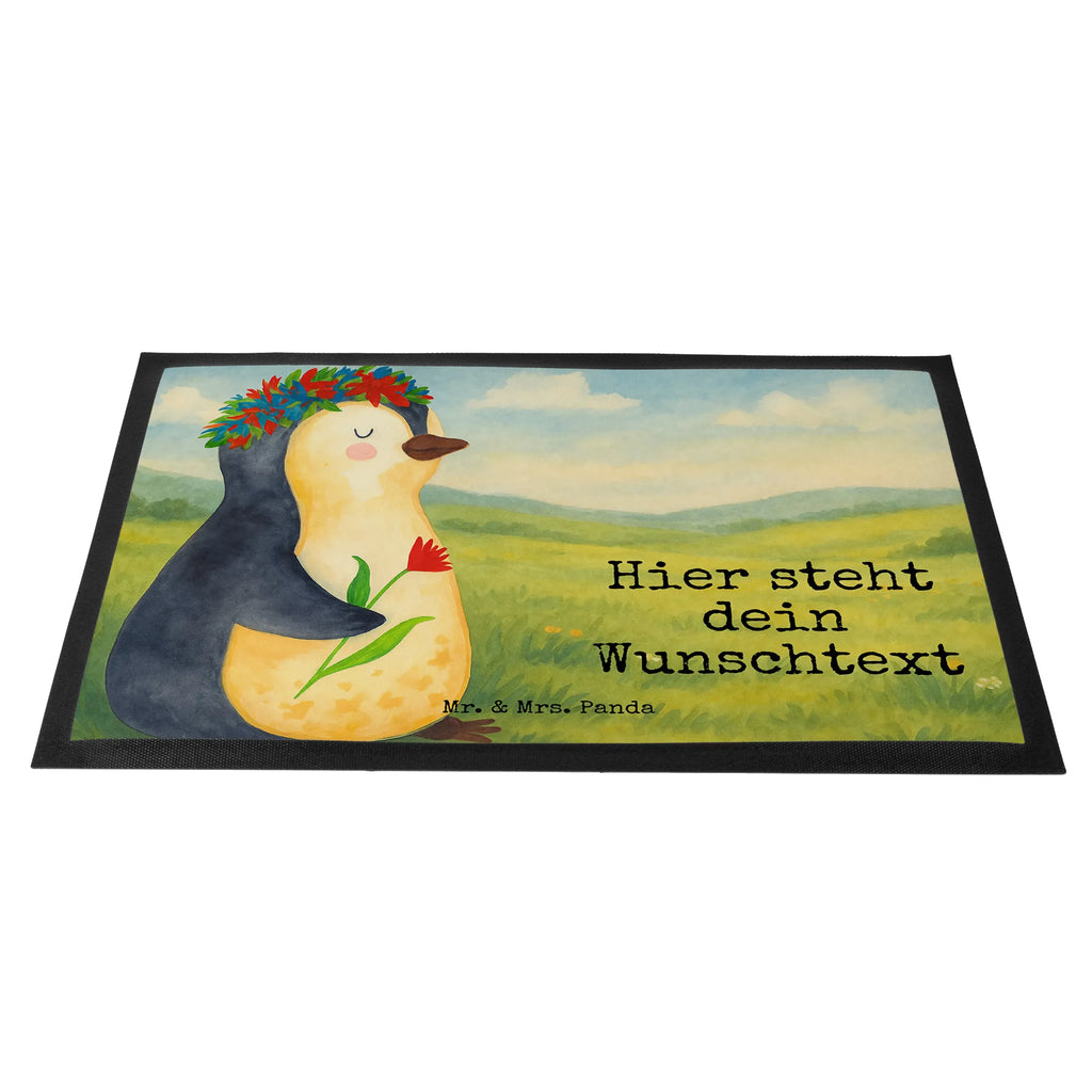 Personalized doormat Penguin Flower Design Namensfussmatte, Bedrucken, Personalisierte Fußmatte, Fußmatte mit Namen, Fußmatte bedrucken, Türvorleger personalisiert, Wunschnamen, Personalisieruung, Haustürmatte personalisiert, Türvorleger mit Namen, Personalisiert, Pinguin, Motivation, Liebeskummer, Pinguine, Leben, Geschenkidee, Lebensziele, Lebenslust, Blumenkranz, Ziele, Wünsche, Universum
