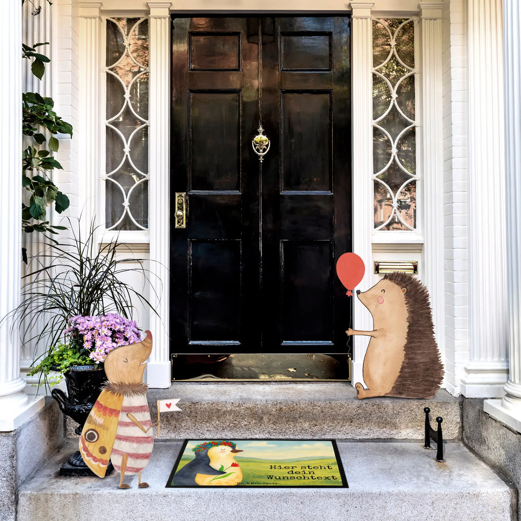 Personalized doormat Penguin Flower Design Namensfussmatte, Bedrucken, Personalisierte Fußmatte, Fußmatte mit Namen, Fußmatte bedrucken, Türvorleger personalisiert, Wunschnamen, Personalisieruung, Haustürmatte personalisiert, Türvorleger mit Namen, Personalisiert, Pinguin, Motivation, Liebeskummer, Pinguine, Leben, Geschenkidee, Lebensziele, Lebenslust, Blumenkranz, Ziele, Wünsche, Universum