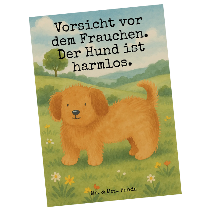 Postcard Dog fluffy Design