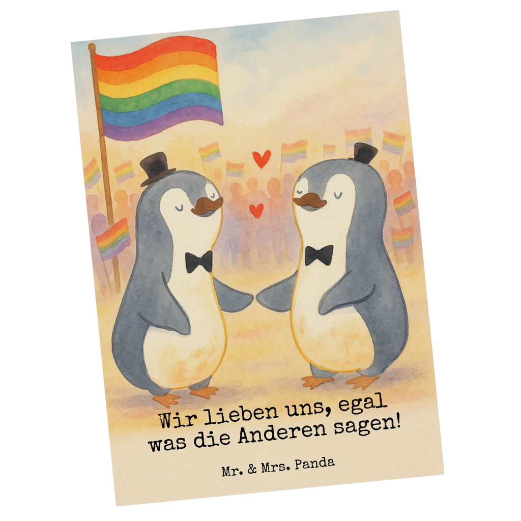 Postkarte Pinguine Gay Pride Design Postkarte, Karte, Geschenkkarte, Grußkarte, Einladung, Ansichtskarte, Geburtstagskarte, Einladungskarte, Dankeskarte, Ansichtskarten, Einladung Geburtstag, Einladungskarten Geburtstag, Hochzeit, Hochzeitsgeschenk, Ehe, Hochzeitsfeier, Trauung, Trauungsgeschenk, Hochzeitskarte, Verlobungsfeier, Verlobungsgeschenk, Hochzeitsgeschenkideen, Hochzeitsgeschenke für Brautpaar