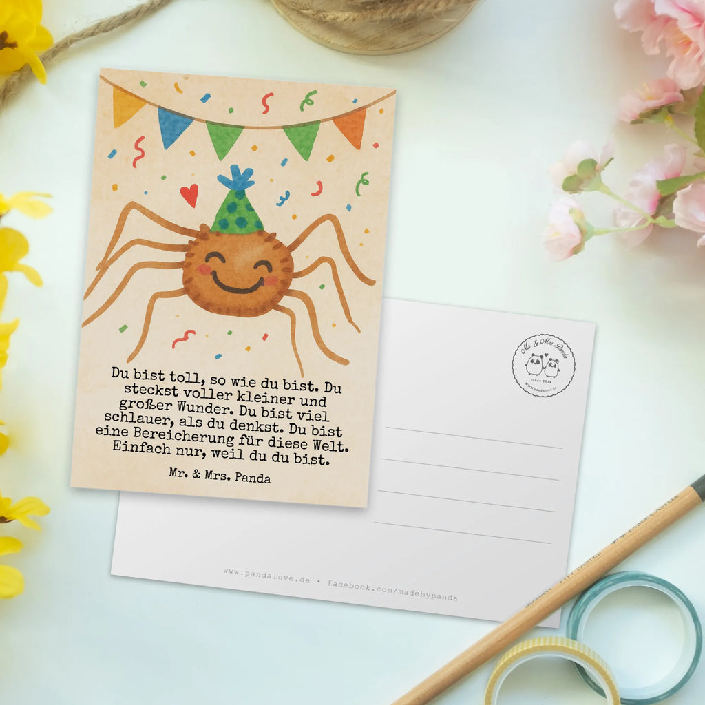 Postkarte Spinne Agathe Party Design Postkarte, Karte, Geschenkkarte, Grußkarte, Einladung, Ansichtskarte, Geburtstagskarte, Einladungskarte, Dankeskarte, Ansichtskarten, Einladung Geburtstag, Einladungskarten Geburtstag, Spinne Agathe, Spinne, Agathe, Videos, Merchandise, Selbstliebe, Wunder, Motivation, Glück