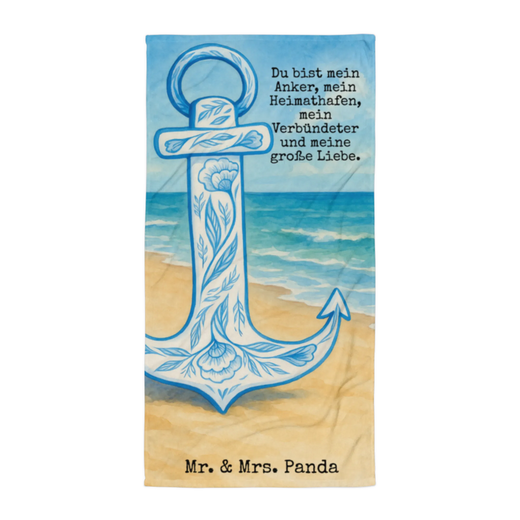 XL bath towel anchor Blue Design Handtuch, Badetuch, Duschtuch, Strandtuch, Saunatuch, Tiermotive, Gute Laune, lustige Sprüche, Tiere