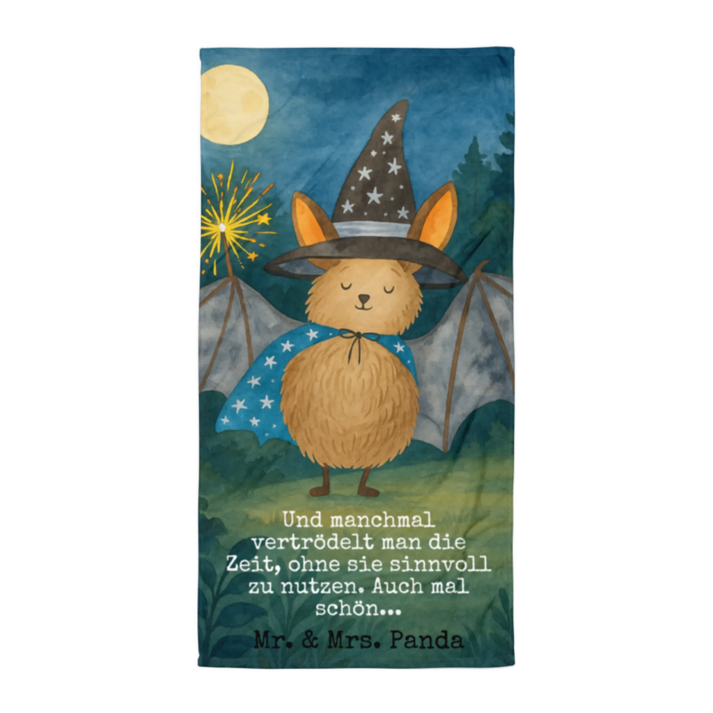 XL Badehandtuch Fledermaus Zauberer Design Handtuch, Badetuch, Duschtuch, Strandtuch, Saunatuch, Tiermotive, Gute Laune, lustige Sprüche, Tiere, Fledermaus, Fledermäuse, Zauberer, Magier, Frauen, reinsteigern