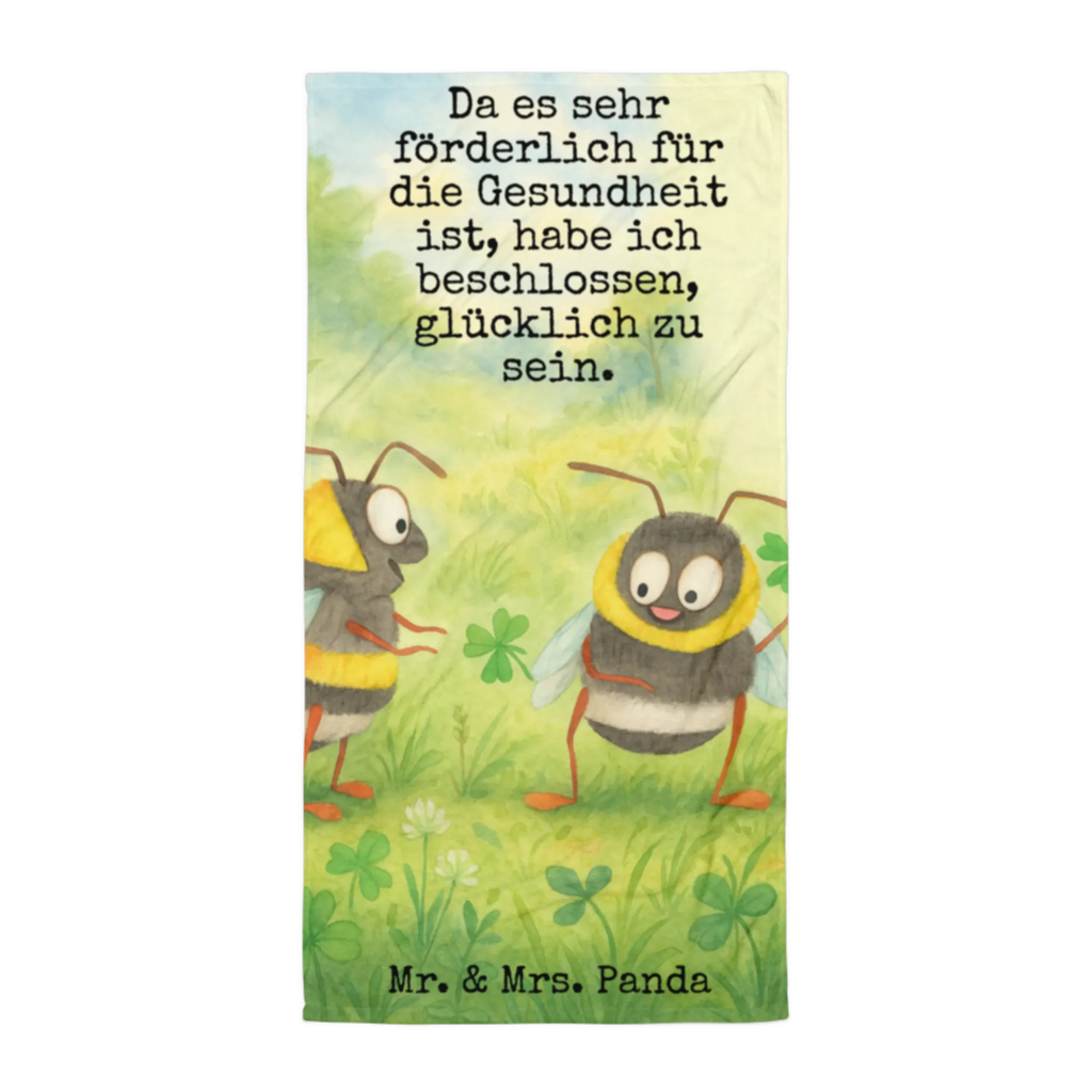 XL bath towel bumblebees shamrock Design Handtuch, Badetuch, Duschtuch, Strandtuch, Saunatuch, Tiermotive, Gute Laune, lustige Sprüche, Tiere, Hummel, Biene, Spruch positiv, Biene Deko, Spruch schön, glücklich sein, glücklich werden, Spruch fröhlich
