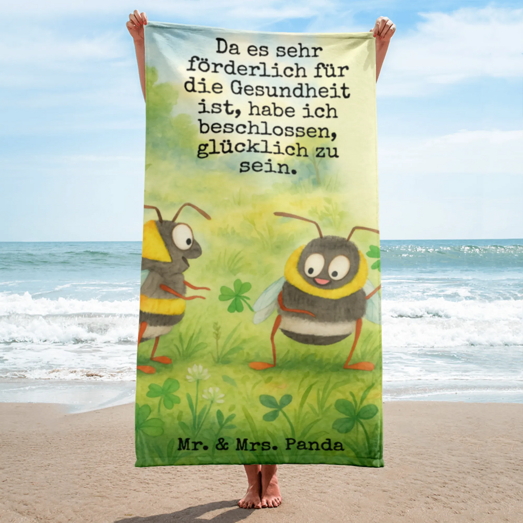 XL bath towel bumblebees shamrock Design Handtuch, Badetuch, Duschtuch, Strandtuch, Saunatuch, Tiermotive, Gute Laune, lustige Sprüche, Tiere, Hummel, Biene, Spruch positiv, Biene Deko, Spruch schön, glücklich sein, glücklich werden, Spruch fröhlich