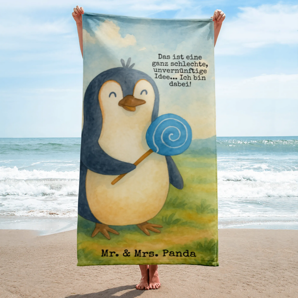 XL bath towel Penguin lollipop Design Handtuch, Badetuch, Duschtuch, Strandtuch, Saunatuch, Pinguin, Pinguine, Lolli, Süßigkeiten, Blödsinn, Spruch, Rebell, Gauner, Ganove, Rabauke