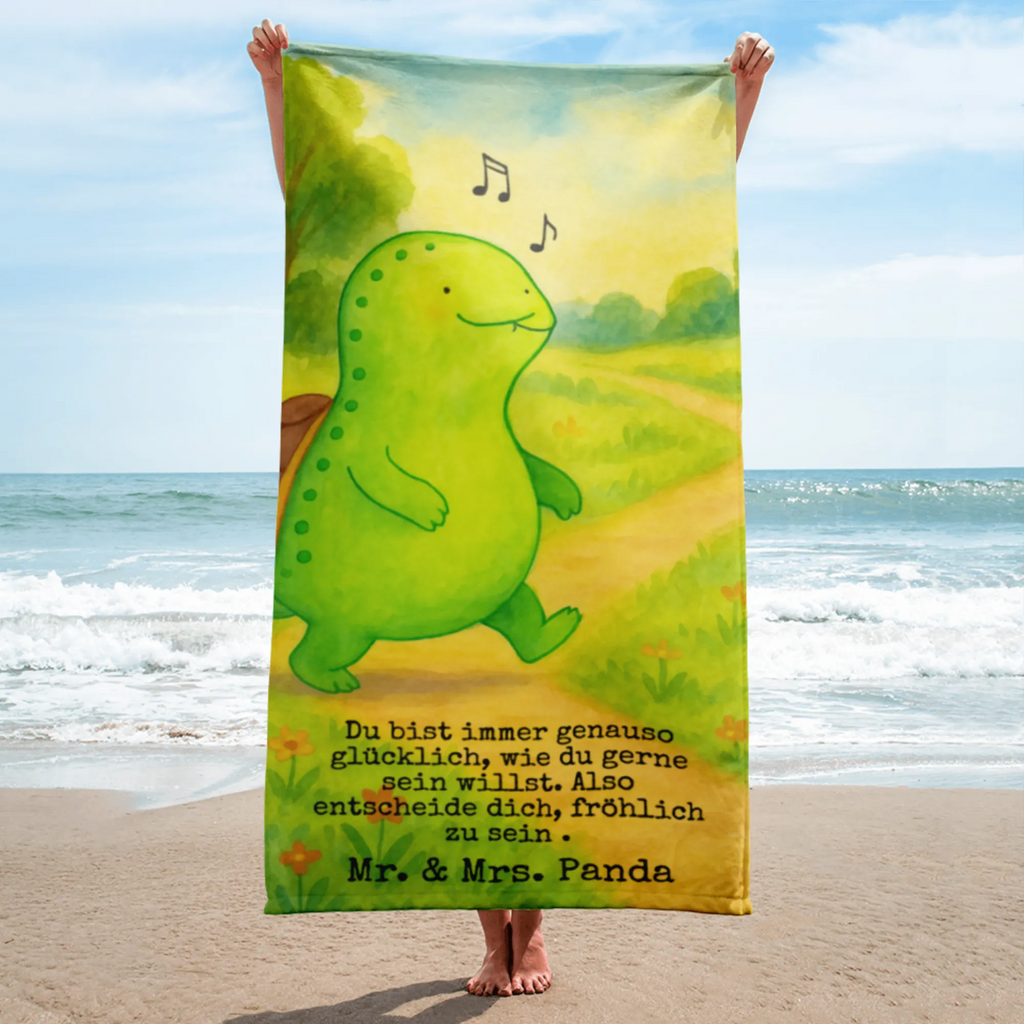 XL Badehandtuch Schildkröte Pfeifen Design Handtuch, Badetuch, Duschtuch, Strandtuch, Saunatuch, Schildkröte, Schildi, Schildkröten, fröhlich, Glück, Motivation, Lebensfreude, Depression, Trennung, Neuanfang