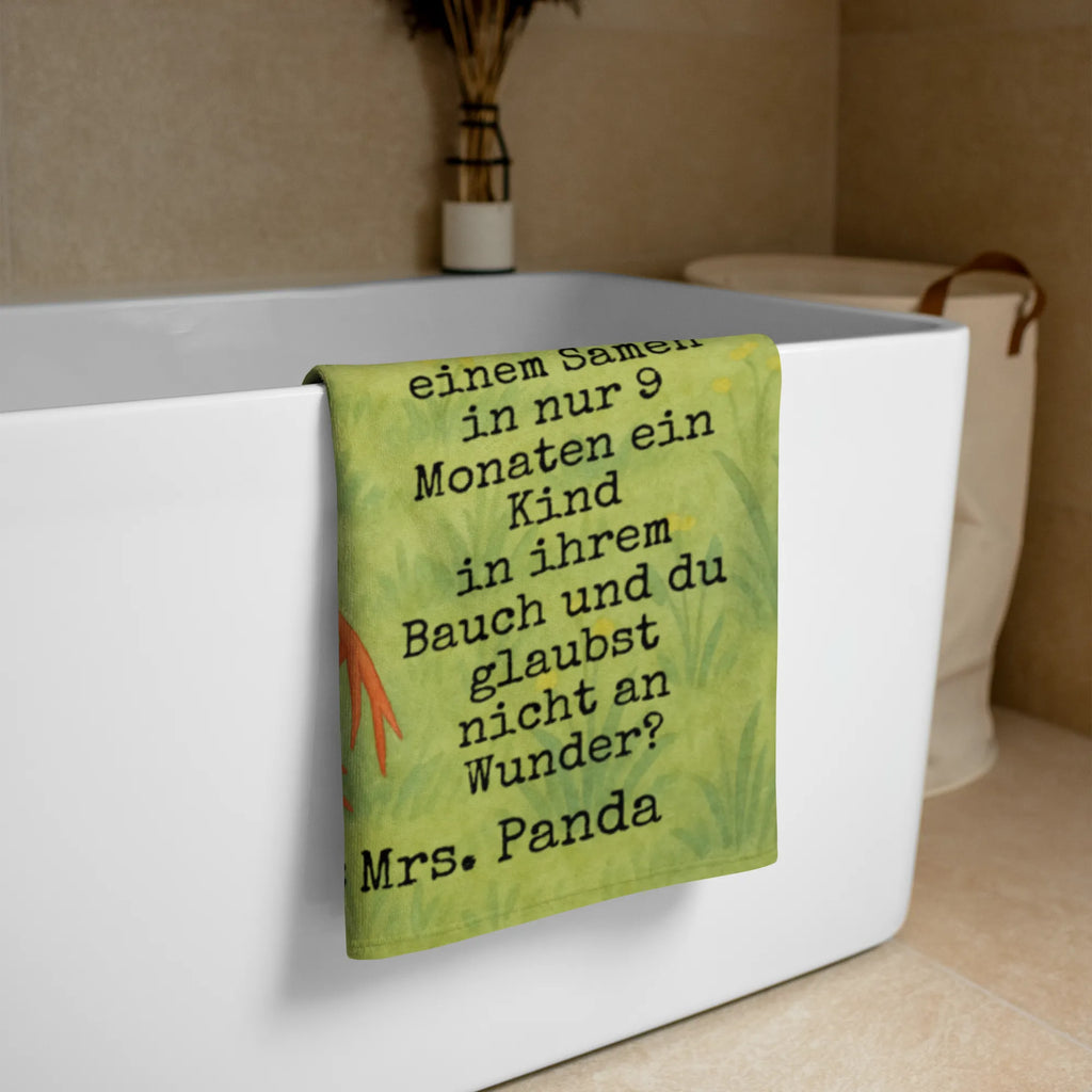 XL Badehandtuch Storch Design Handtuch, Badetuch, Duschtuch, Strandtuch, Saunatuch, Tiermotive, Gute Laune, lustige Sprüche, Tiere, Storch, Störche, Schwangerschaft, Geburt, Mutter, Mütter, Mutter werden, Schwanger, Babybauch, Baby