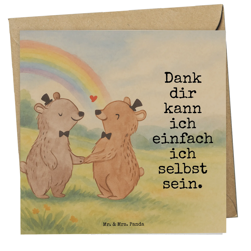 Deluxe Karte Bären Gay Pride Design Karte, Grußkarte, Klappkarte, Einladungskarte, Glückwunschkarte, Hochzeitskarte, Geburtstagskarte, Hochwertige Grußkarte, Hochwertige Klappkarte, Hochzeit, Hochzeitsgeschenk, Ehe, Hochzeitsfeier, Trauung, Trauungsgeschenk, Verlobungsfeier, Verlobungsgeschenk, Hochzeitsgeschenkideen, Hochzeitsgeschenke für Brautpaar