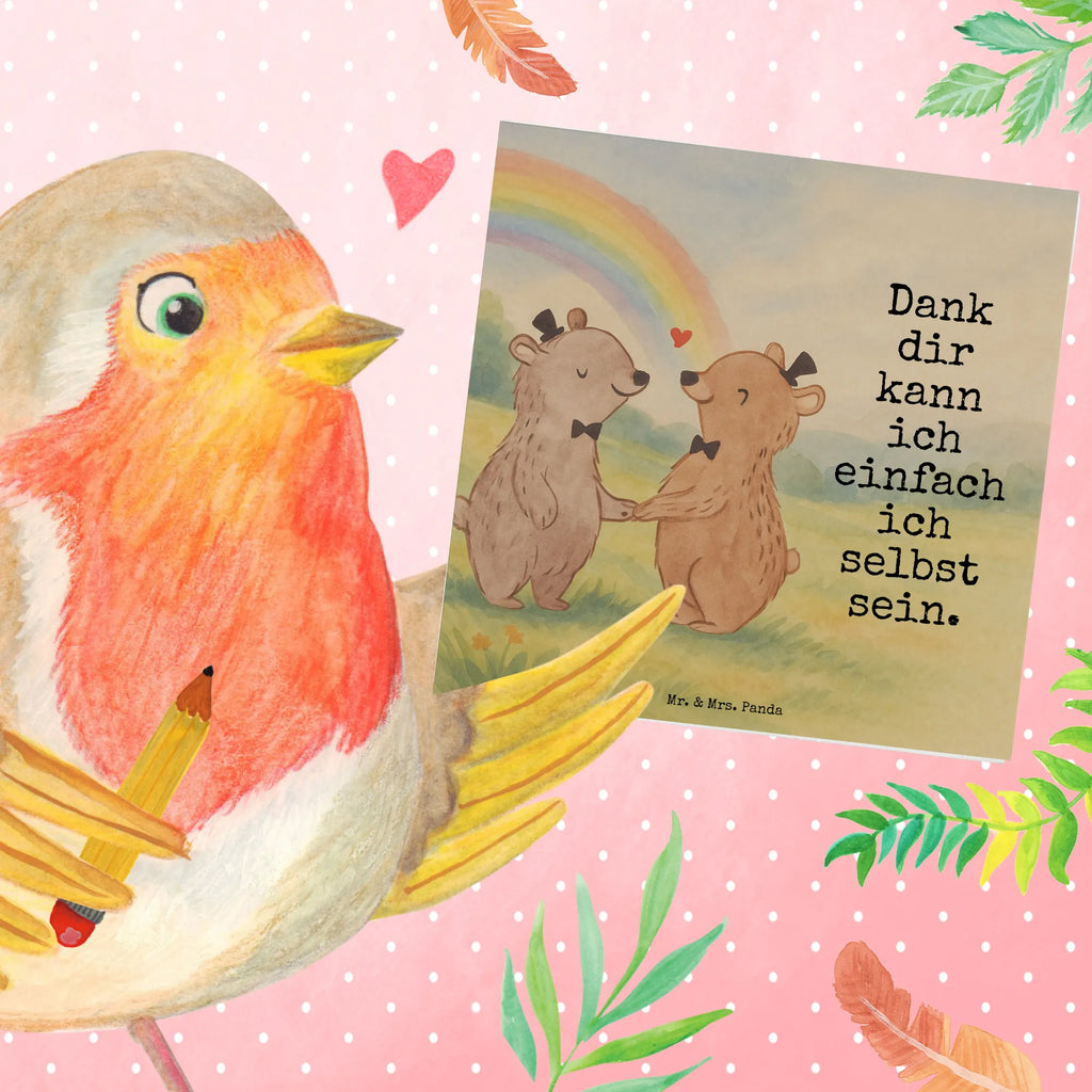 Deluxe Karte Bären Gay Pride Design Karte, Grußkarte, Klappkarte, Einladungskarte, Glückwunschkarte, Hochzeitskarte, Geburtstagskarte, Hochwertige Grußkarte, Hochwertige Klappkarte, Hochzeit, Hochzeitsgeschenk, Ehe, Hochzeitsfeier, Trauung, Trauungsgeschenk, Verlobungsfeier, Verlobungsgeschenk, Hochzeitsgeschenkideen, Hochzeitsgeschenke für Brautpaar