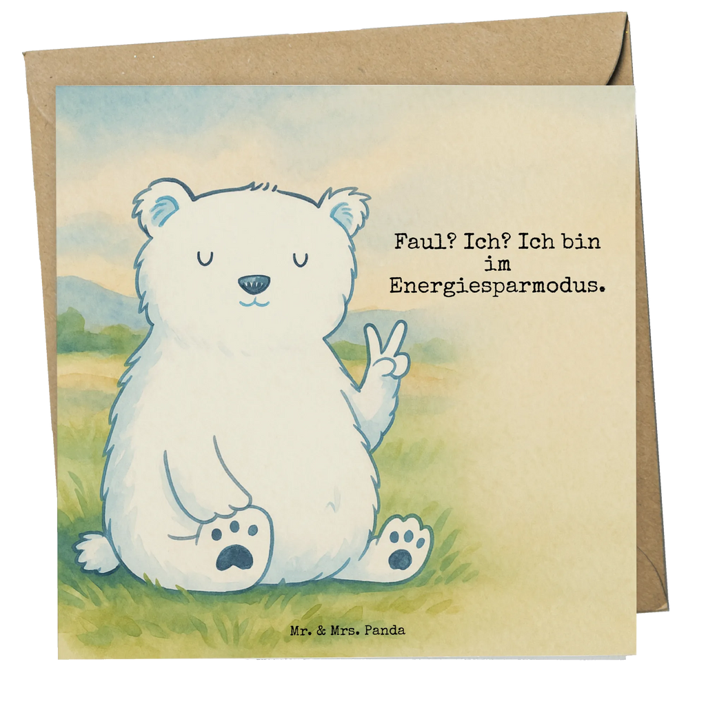 Deluxe Karte Eisbär Faul Design Karte, Grußkarte, Klappkarte, Einladungskarte, Glückwunschkarte, Hochzeitskarte, Geburtstagskarte, Hochwertige Grußkarte, Hochwertige Klappkarte, Bär, Teddy, Teddybär, Eisbär, Nordpol, Faul, Entspannen, Relaxen, Büro, Arbeit, Bürojob, Arbeitsplatz, Homeoffice