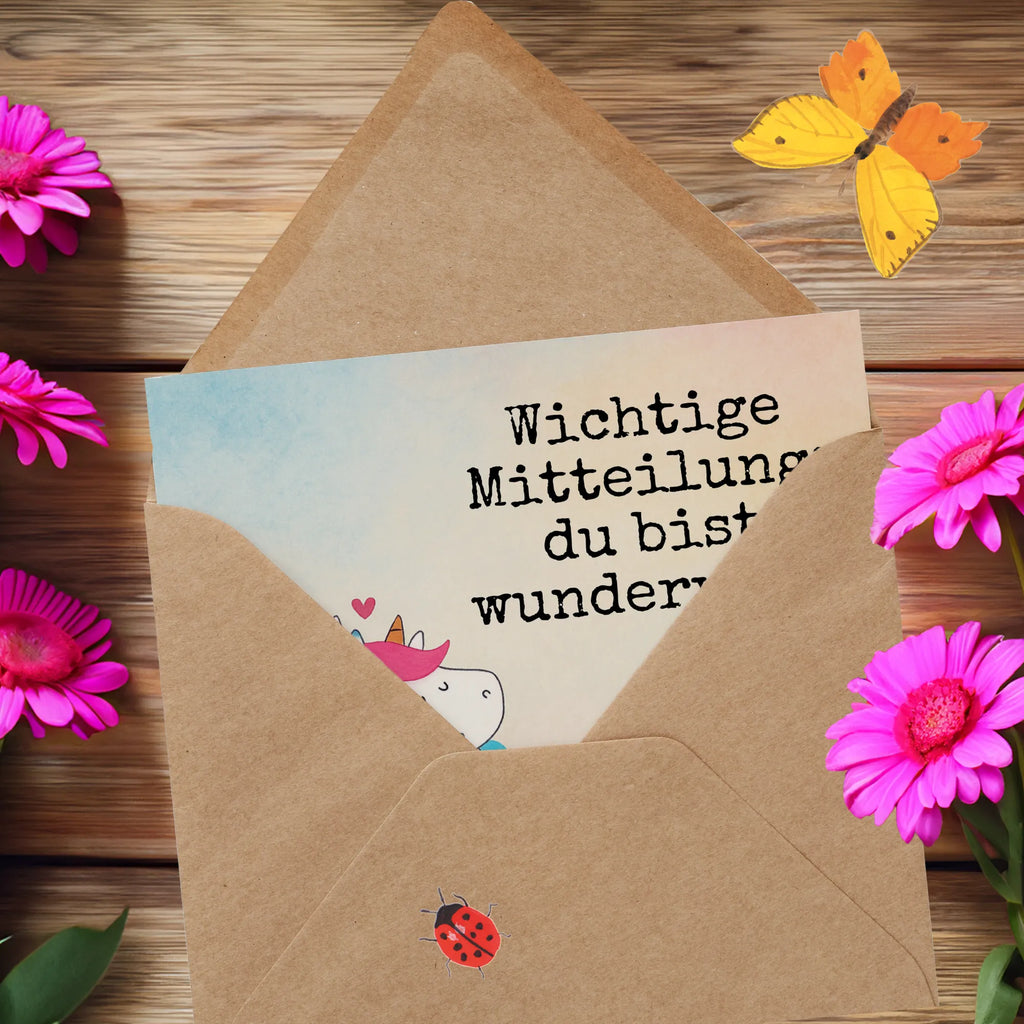 Deluxe Card unicorn communication Design Karte, Grußkarte, Klappkarte, Einladungskarte, Glückwunschkarte, Hochzeitskarte, Geburtstagskarte, Hochwertige Grußkarte, Hochwertige Klappkarte, Einhorn, Einhörner, Einhorn Deko, Unicorn, Valentinstag, Valentine, Liebe, Geschenk, Partner, Ehe, lustig, witzig, Spruch