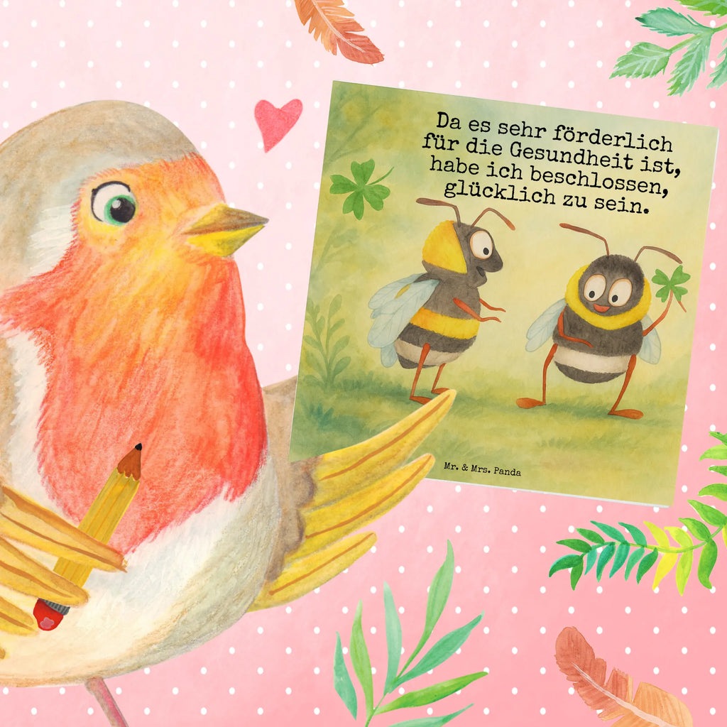 Deluxe Card bumblebees shamrock Design Karte, Grußkarte, Klappkarte, Einladungskarte, Glückwunschkarte, Hochzeitskarte, Geburtstagskarte, Hochwertige Grußkarte, Hochwertige Klappkarte, Tiermotive, Gute Laune, lustige Sprüche, Tiere, Hummel, Biene, Spruch positiv, Biene Deko, Spruch schön, glücklich sein, glücklich werden, Spruch fröhlich