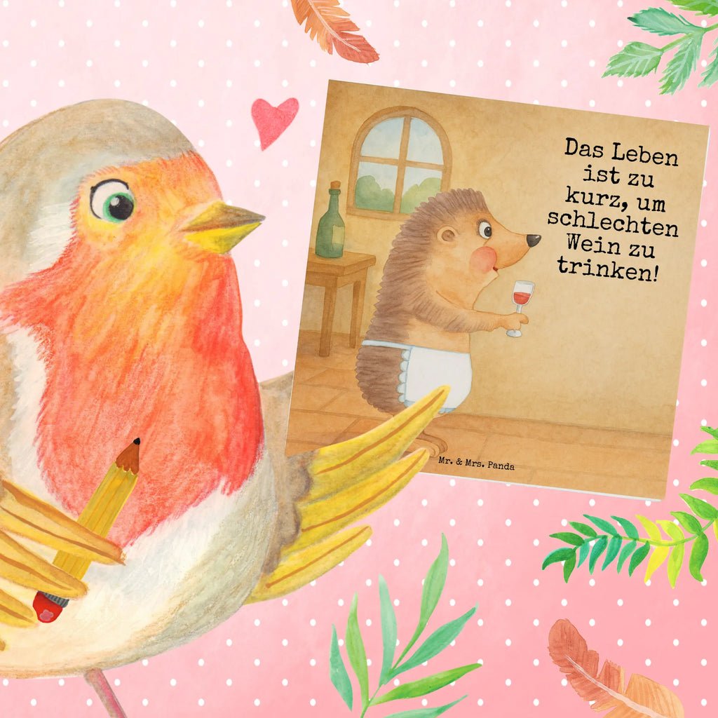 Deluxe Karte Igel Wein Design Karte, Grußkarte, Klappkarte, Einladungskarte, Glückwunschkarte, Hochzeitskarte, Geburtstagskarte, Hochwertige Grußkarte, Hochwertige Klappkarte, Tiermotive, Gute Laune, lustige Sprüche, Tiere, Wein Spruch, Igel, Geschenk Weintrinker, Geschenk Weinliebhaber, Wein Deko, Weinglas, Rotwein, Weißwein, Wein trinken