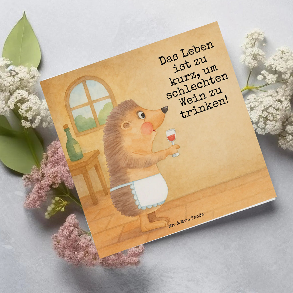 Deluxe Karte Igel Wein Design Karte, Grußkarte, Klappkarte, Einladungskarte, Glückwunschkarte, Hochzeitskarte, Geburtstagskarte, Hochwertige Grußkarte, Hochwertige Klappkarte, Tiermotive, Gute Laune, lustige Sprüche, Tiere, Wein Spruch, Igel, Geschenk Weintrinker, Geschenk Weinliebhaber, Wein Deko, Weinglas, Rotwein, Weißwein, Wein trinken
