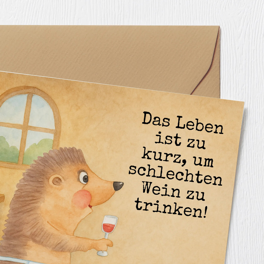 Deluxe Karte Igel Wein Design Karte, Grußkarte, Klappkarte, Einladungskarte, Glückwunschkarte, Hochzeitskarte, Geburtstagskarte, Hochwertige Grußkarte, Hochwertige Klappkarte, Tiermotive, Gute Laune, lustige Sprüche, Tiere, Wein Spruch, Igel, Geschenk Weintrinker, Geschenk Weinliebhaber, Wein Deko, Weinglas, Rotwein, Weißwein, Wein trinken