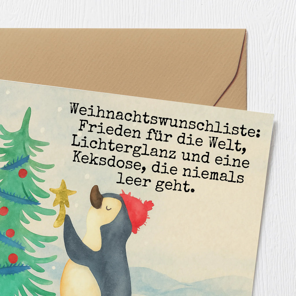 Deluxe Karte Pinguin Weihnachtsbaum Design Karte, Grußkarte, Klappkarte, Einladungskarte, Glückwunschkarte, Hochzeitskarte, Geburtstagskarte, Hochwertige Grußkarte, Hochwertige Klappkarte, Winter, Weihnachten, Weihnachtsdeko, Nikolaus, Advent, Heiligabend, Wintermotiv, Pinguin