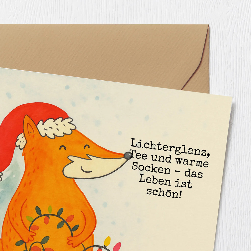 Deluxe Karte Fuchs Weihnachten Design Karte, Grußkarte, Klappkarte, Einladungskarte, Glückwunschkarte, Hochzeitskarte, Geburtstagskarte, Hochwertige Grußkarte, Hochwertige Klappkarte, Winter, Weihnachten, Weihnachtsdeko, Nikolaus, Advent, Heiligabend, Wintermotiv, Fuchs, Füchse, Spruch schön, Geschenk Weihnachten, Weihnachtsmann, Weihnachtszeit