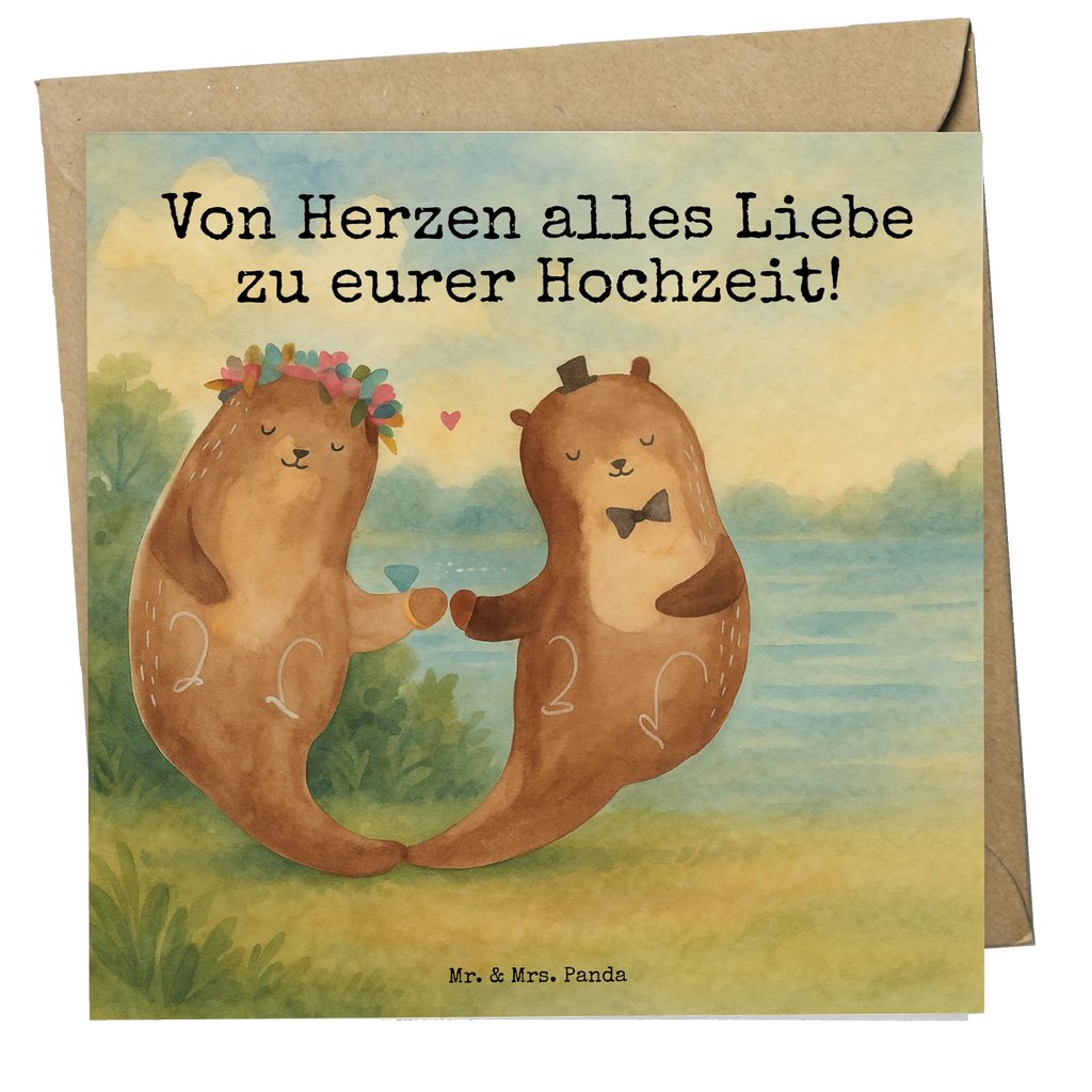 Deluxe Karte Hochzeit Otter Design Karte, Grußkarte, Klappkarte, Einladungskarte, Glückwunschkarte, Hochzeitskarte, Geburtstagskarte, Hochwertige Grußkarte, Hochwertige Klappkarte, Hochzeit, Hochzeitsgeschenk, Ehe, Hochzeitsfeier, Trauung, Trauungsgeschenk, Verlobungsfeier, Verlobungsgeschenk, Hochzeitsgeschenkideen, Hochzeitsgeschenke für Brautpaar, Hochzeitstag, Geschenk zur Hochzeit