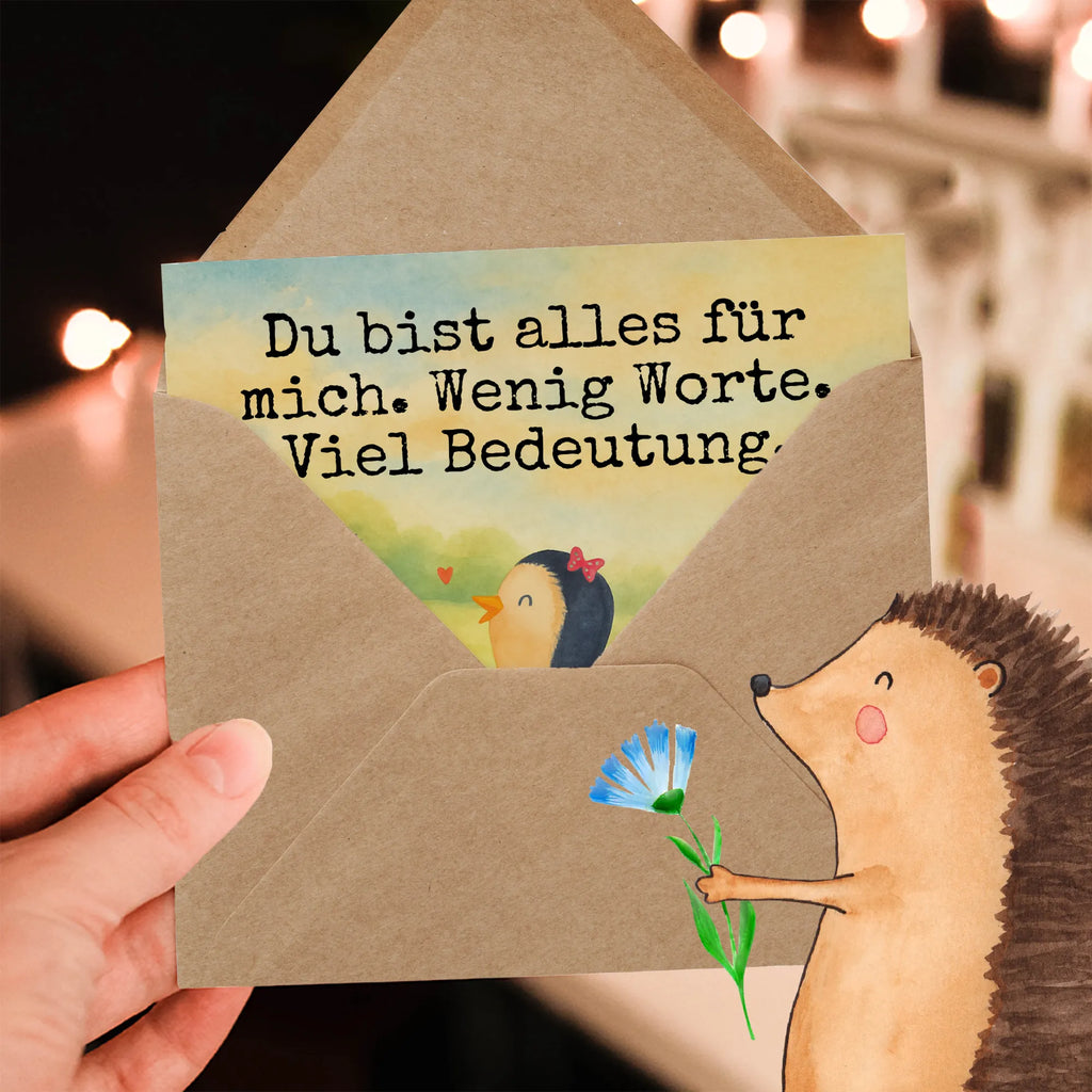 Deluxe Karte Pinguin Pärchen Design Karte, Grußkarte, Klappkarte, Einladungskarte, Glückwunschkarte, Hochzeitskarte, Geburtstagskarte, Hochwertige Grußkarte, Hochwertige Klappkarte, Pinguin, Pinguine, Liebe, Liebespaar, Liebesbeweis, Liebesgeschenk, Verlobung, Jahrestag, Hochzeitstag, Hochzeit, Hochzeitsgeschenk, große Liebe, Traumpaar