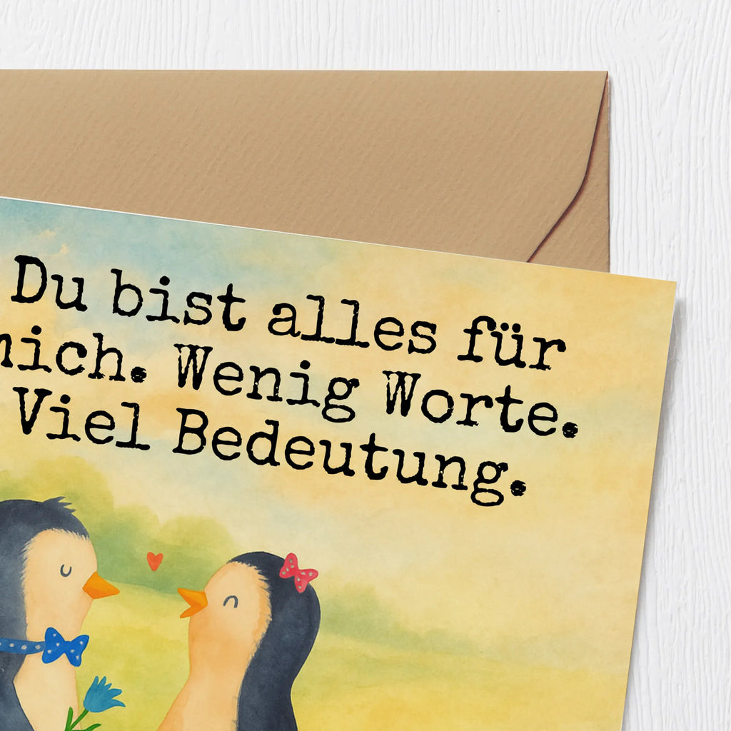 Deluxe Karte Pinguin Pärchen Design Karte, Grußkarte, Klappkarte, Einladungskarte, Glückwunschkarte, Hochzeitskarte, Geburtstagskarte, Hochwertige Grußkarte, Hochwertige Klappkarte, Pinguin, Pinguine, Liebe, Liebespaar, Liebesbeweis, Liebesgeschenk, Verlobung, Jahrestag, Hochzeitstag, Hochzeit, Hochzeitsgeschenk, große Liebe, Traumpaar