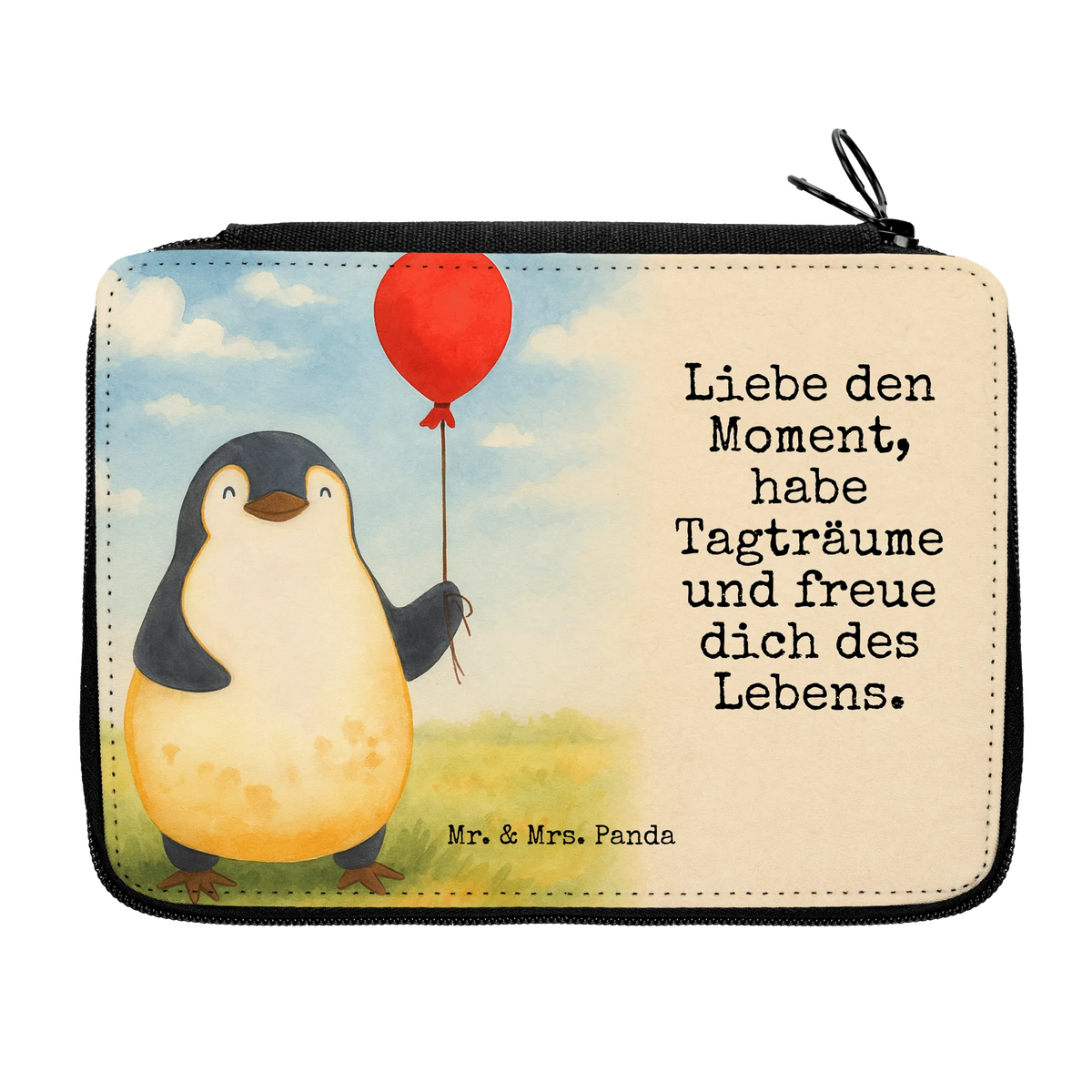 Leather folder Penguin balloon Design North Pole, Penguins, balloon, new life, love of life, best friend, gift idea, new start, penguins, gift girlfriend