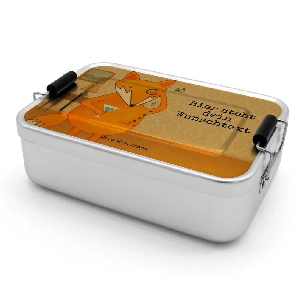 Personalized Metal Lunch Box Fox lord Design Schule, Brotbox mit Namen, Brotdose mit Namen, Brotdose, Uni, Geschenk mit Namen, Brotbox, Kindergarten, Fuchs, tröstende Worte, Problemlösung, Liebeskummer Geschenk, Spruch lustig, Füchse, Motivation Spruch