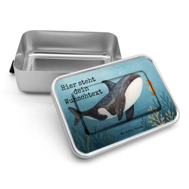 Personalized Metal Lunch Box Orca Design