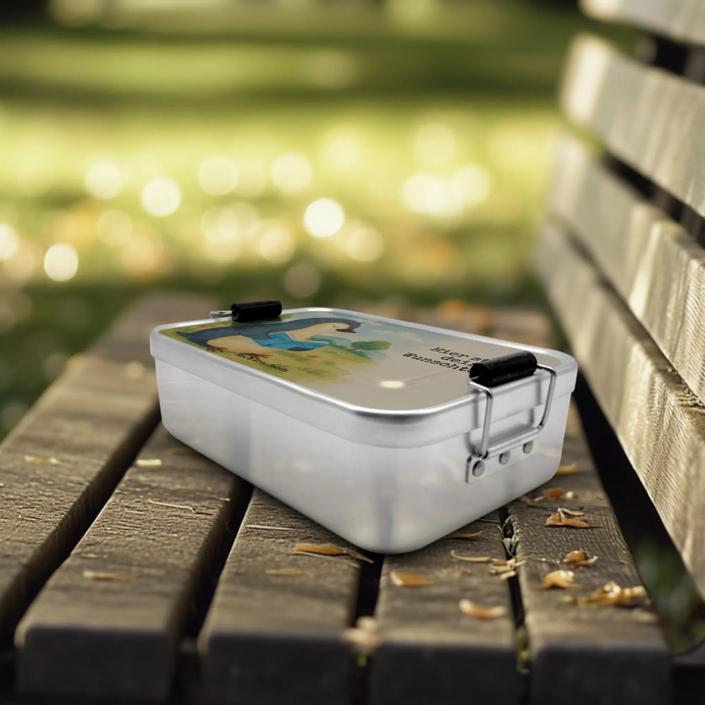 Personalisierte Metall Brotdose Pinguin Buch Design Schule, Brotdose, Brotbox mit Namen, Geschenk mit Namen, Kindergarten, Brotbox, Brotdose mit Namen, Uni, Pinguin, Ferien, Nichtstun, Freizeit, Urlaub, Bücherwurm, Faulenzen, Lesen, Pinguine, Buch