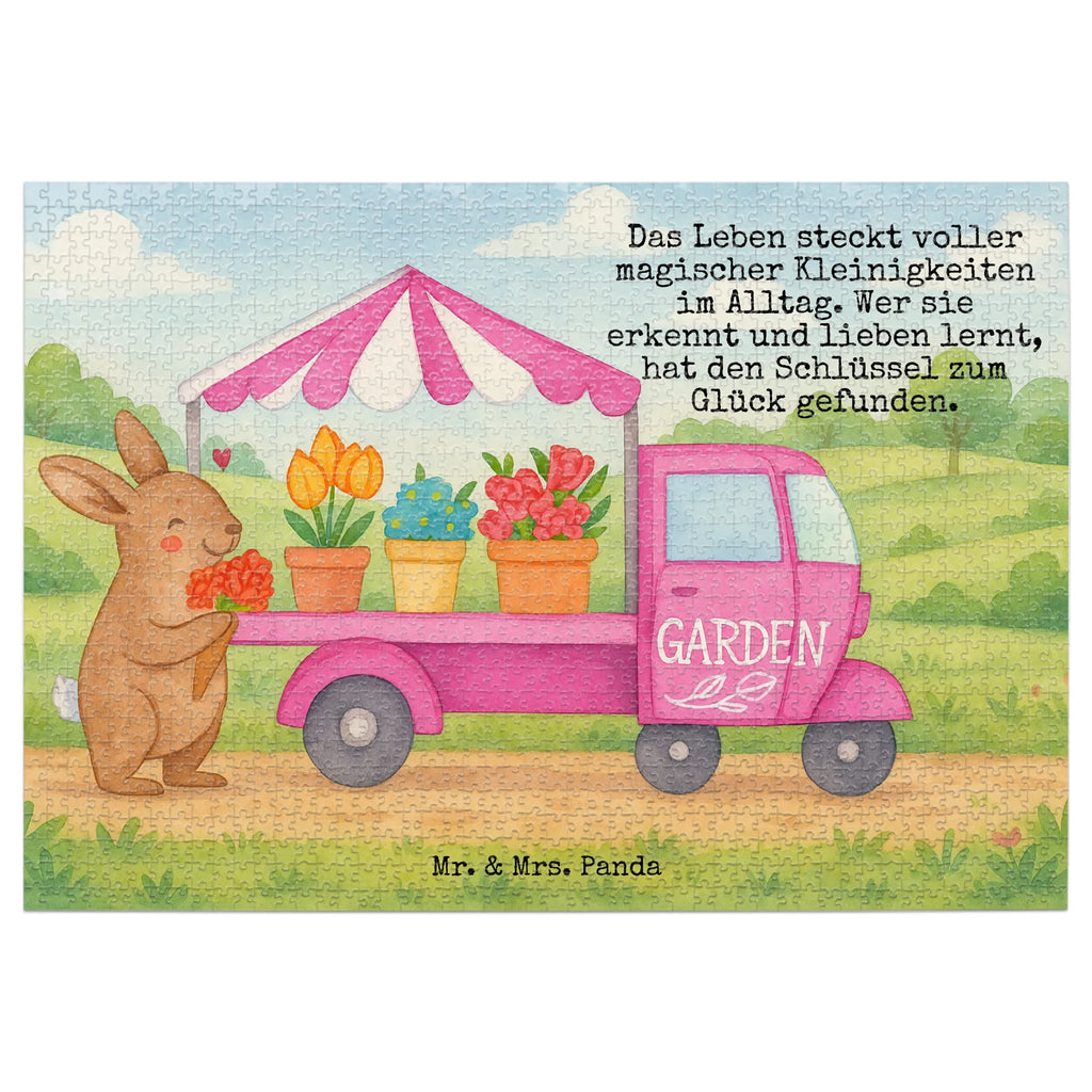 Puzzle Easter Bunny Flower cart Design Puzzle, Ostern, Osterhase, Ostergeschenke, Osternest, Osterdeko, Geschenke zu Ostern, Ostern Geschenk, Ostergeschenke Kinder, Ostern Kinder, Tulpen, Blumen