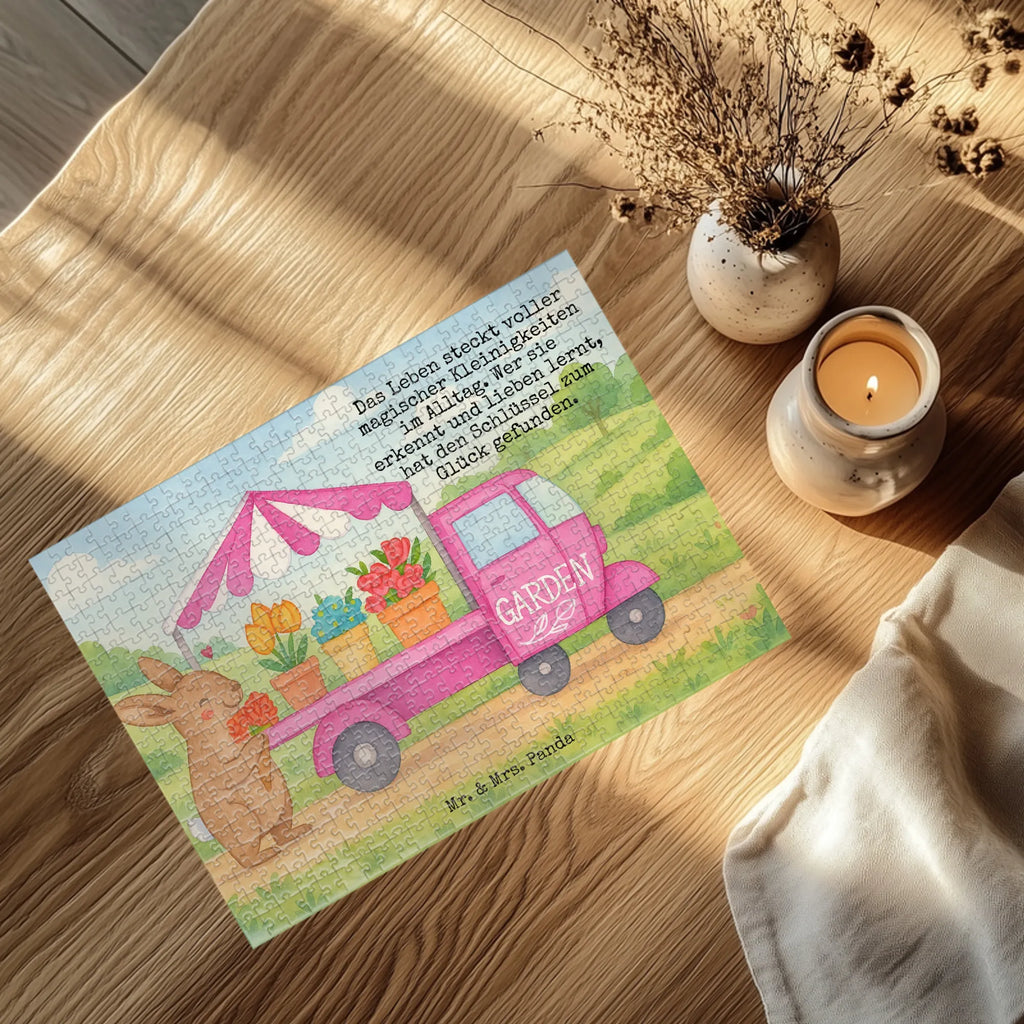 Puzzle Easter Bunny Flower cart Design Puzzle, Ostern, Osterhase, Ostergeschenke, Osternest, Osterdeko, Geschenke zu Ostern, Ostern Geschenk, Ostergeschenke Kinder, Ostern Kinder, Tulpen, Blumen