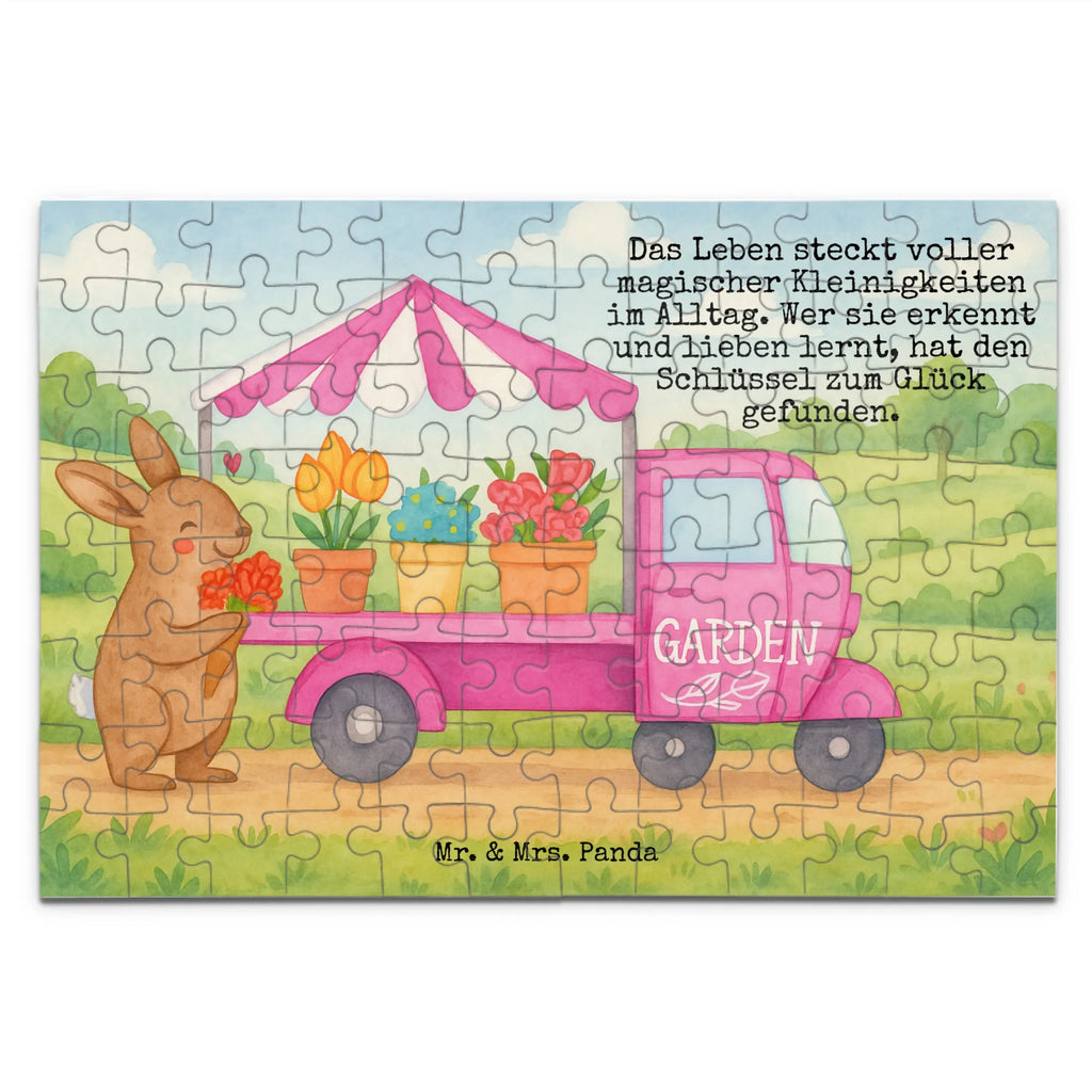 Puzzle Easter Bunny Flower cart Design Puzzle, Ostern, Osterhase, Ostergeschenke, Osternest, Osterdeko, Geschenke zu Ostern, Ostern Geschenk, Ostergeschenke Kinder, Ostern Kinder, Tulpen, Blumen