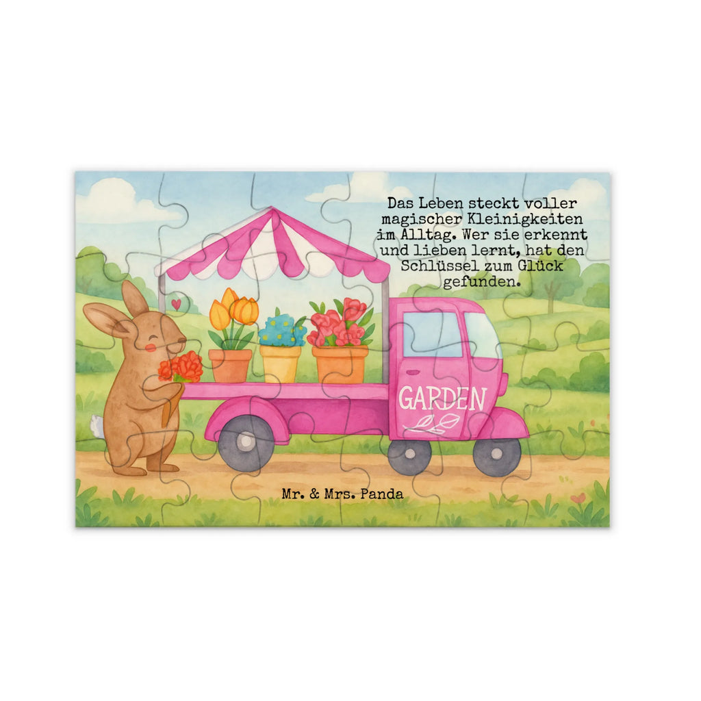 Puzzle Easter Bunny Flower cart Design Puzzle, Ostern, Osterhase, Ostergeschenke, Osternest, Osterdeko, Geschenke zu Ostern, Ostern Geschenk, Ostergeschenke Kinder, Ostern Kinder, Tulpen, Blumen