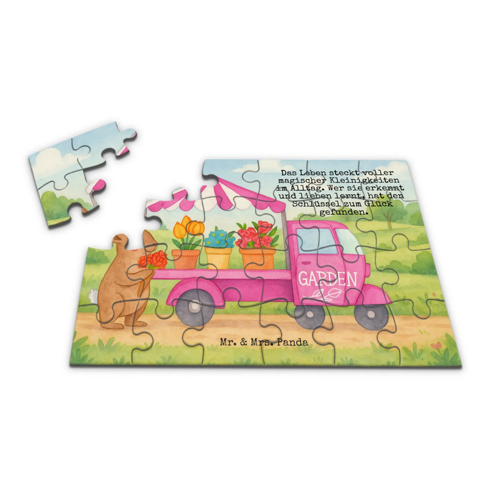 Puzzle Easter Bunny Flower cart Design Puzzle, Ostern, Osterhase, Ostergeschenke, Osternest, Osterdeko, Geschenke zu Ostern, Ostern Geschenk, Ostergeschenke Kinder, Ostern Kinder, Tulpen, Blumen