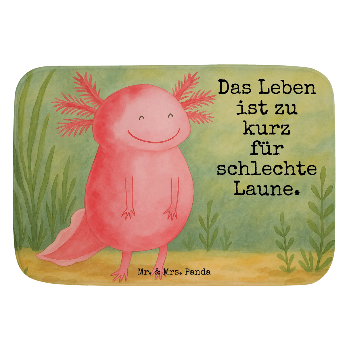 Badematte Axolotl Glücklich Design Teppich Bad, Badläufer, teppich für bad, Teppich Fürs Bad, fußmatte bad, Badvorleger, Vorleger Bad, badezimmervorleger, Bad Fußmatte, Badezimmer Matte, badezimmer läufer, Duschvorleger, Badteppich, wannenvorleger, Badezimmerteppich, bad läufer, Badematte, badezimmermatte, duschmatte, Axolotl, Molch, Gute Laune, Motivation, Axolot, Lurch, Lurche, Schwanzlurch