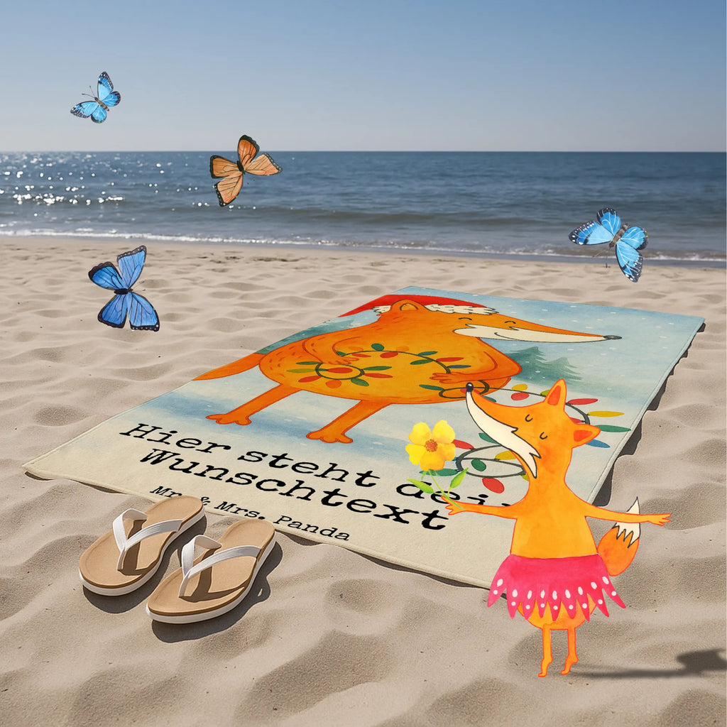 Personalized Bath Towel Fox Christmas Design Duschtuch mit Namen, Kinder Handtuch mit Namen, Personalisiertes Handtuch, Saunatuch mit Namen, Strandtuch mit Namen, Personalisiertes Badetuch, Badetuch mit Namen, Winter, Weihnachten, Weihnachtsdeko, Nikolaus, Advent, Heiligabend, Wintermotiv, Weihnachtszeit, Fuchs, Spruch schön, Weihnachtsmann, Geschenk Weihnachten, Füchse