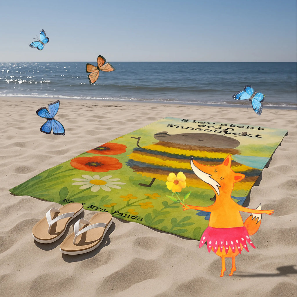 Spersonalizowany ręcznik kąpielowy trzmiel puszysty Design Strandtuch mit Namen, Badetuch mit Namen, Personalisiertes Handtuch, Personalisiertes Badetuch, Duschtuch mit Namen, Saunatuch mit Namen, Kinder Handtuch mit Namen, Tiermotive, Gute Laune, lustige Sprüche, Tiere, Flauschig, Natur, Hummel, Biene, Blume