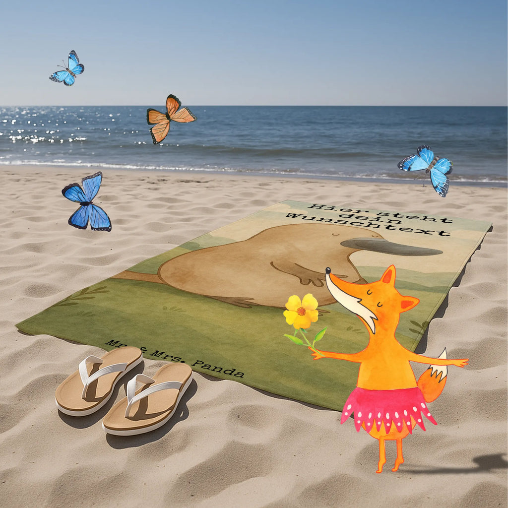 Personalized Bath Towel platypus courage Design Saunatuch mit Namen, Duschtuch mit Namen, Kinder Handtuch mit Namen, Personalisiertes Handtuch, Personalisiertes Badetuch, Strandtuch mit Namen, Badetuch mit Namen, Meerestiere, Meer, Urlaub, Neuanfang, Neustart, Arbeit, Büro, Weltreise, Motivation, Schnabeltier, Mut, Raodtrip, Training, mutig, Schnabeltiere, Lebensweisheit