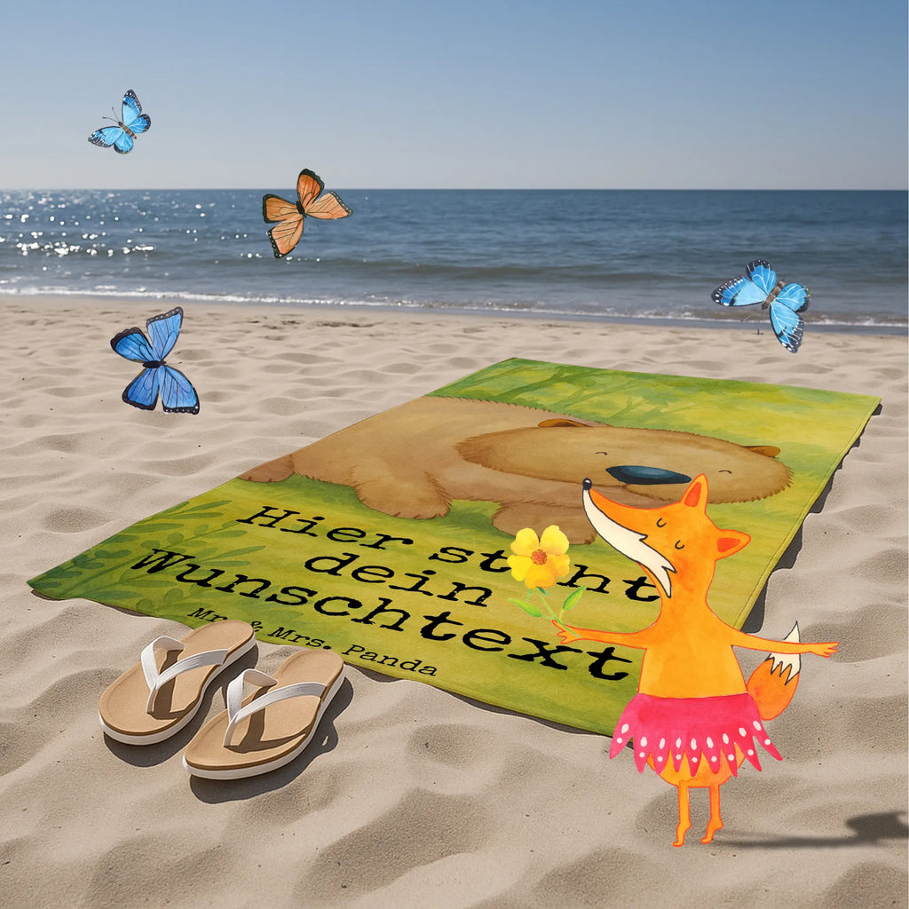 Spersonalizowany ręcznik kąpielowy Wombat Design Badetuch mit Namen, Duschtuch mit Namen, Strandtuch mit Namen, Saunatuch mit Namen, Personalisiertes Badetuch, Kinder Handtuch mit Namen, Personalisiertes Handtuch, Tiermotive, Gute Laune, lustige Sprüche, Tiere, Wombat, Das Leben ist schön, Motivation, Spruch, Australien