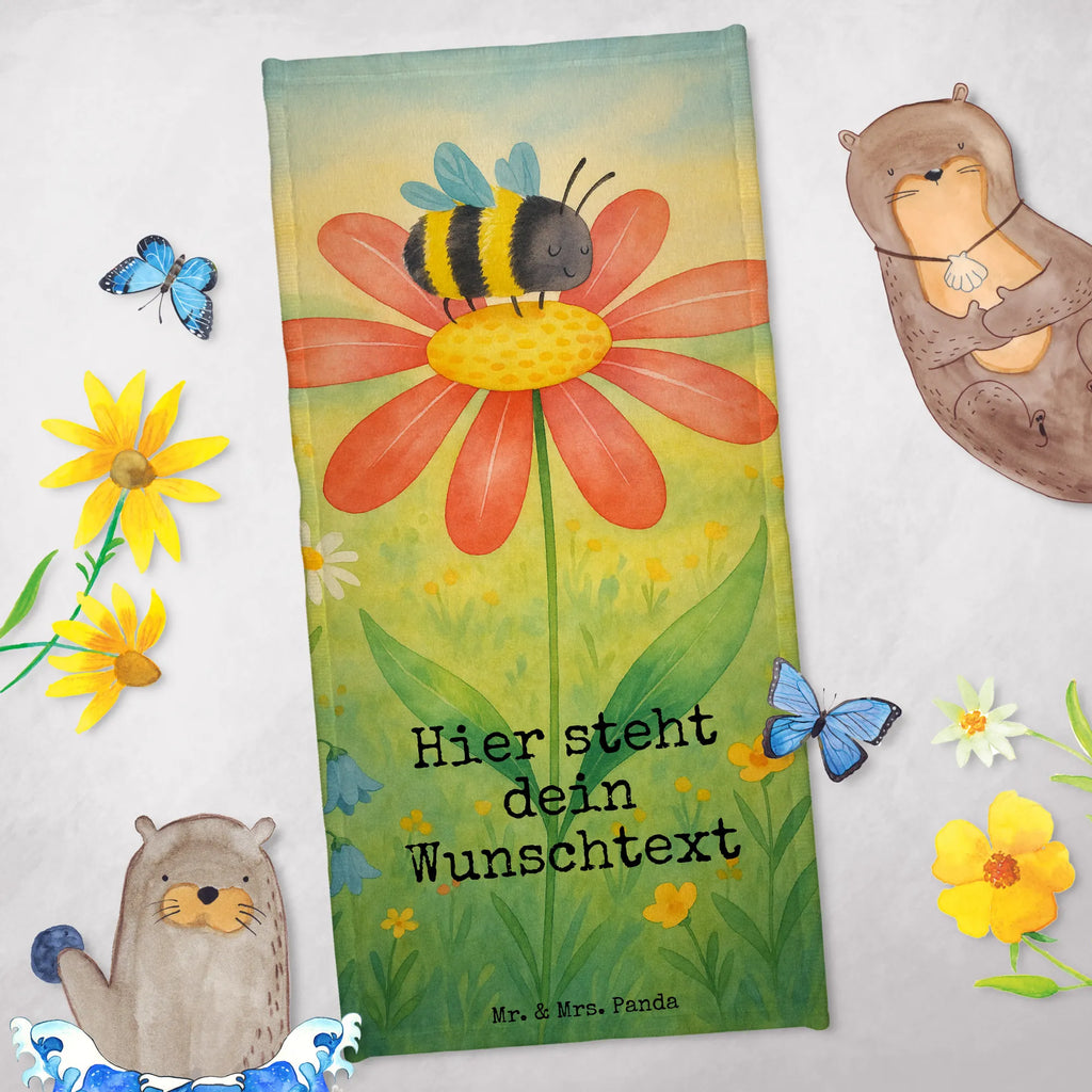 Personalized Bath Towel bumblebee flower Design Badetuch mit Namen, Personalisiertes Badetuch, Kinder Handtuch mit Namen, Saunatuch mit Namen, Duschtuch mit Namen, Strandtuch mit Namen, Personalisiertes Handtuch, Tiermotive, Gute Laune, lustige Sprüche, Tiere, Wespe, Blume, Biene, Feld, Natur, Hummel, Flauschig, Hummeln