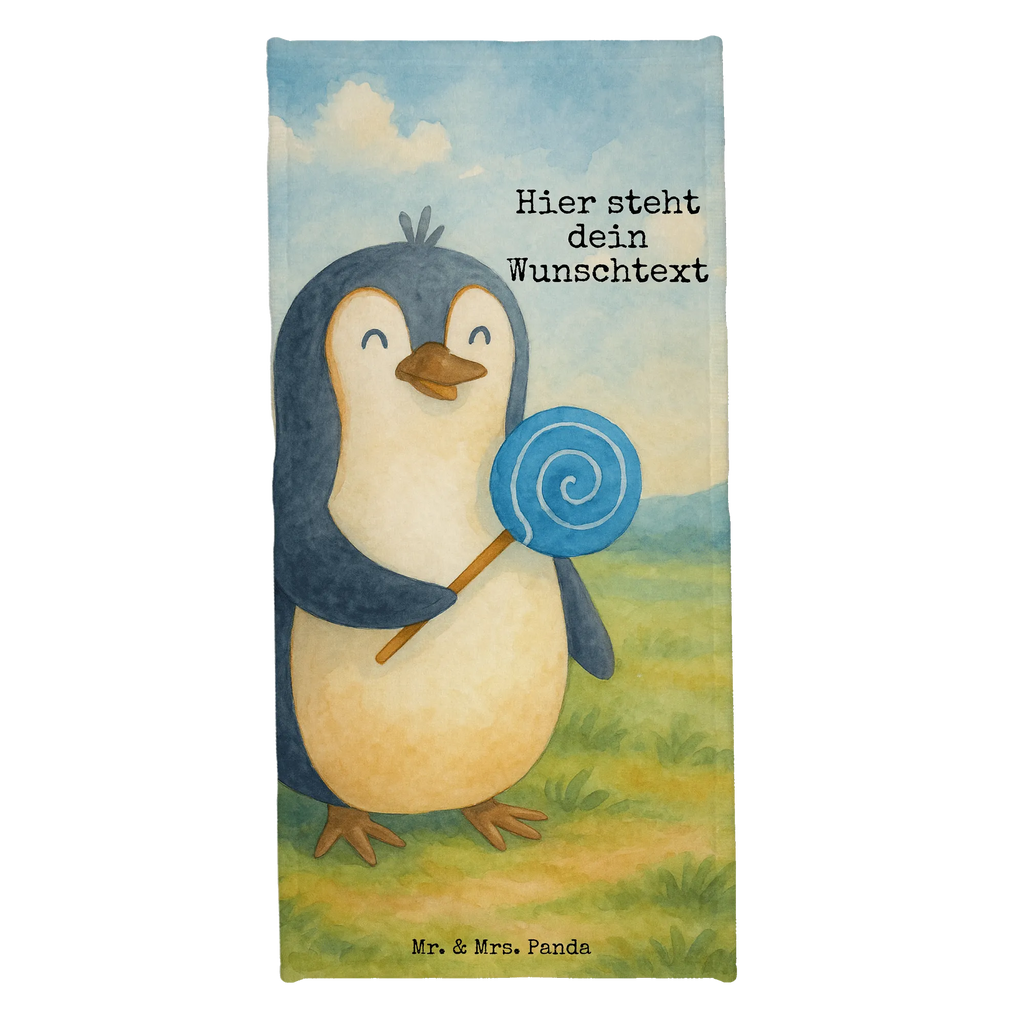 Personalized Bath Towel Penguin lollipop Design Strandtuch mit Namen, Kinder Handtuch mit Namen, Saunatuch mit Namen, Personalisiertes Badetuch, Badetuch mit Namen, Duschtuch mit Namen, Personalisiertes Handtuch, Pinguin, Rebell, Spruch, Gauner, Lolli, Blödsinn, Rabauke, Pinguine, Süßigkeiten, Ganove