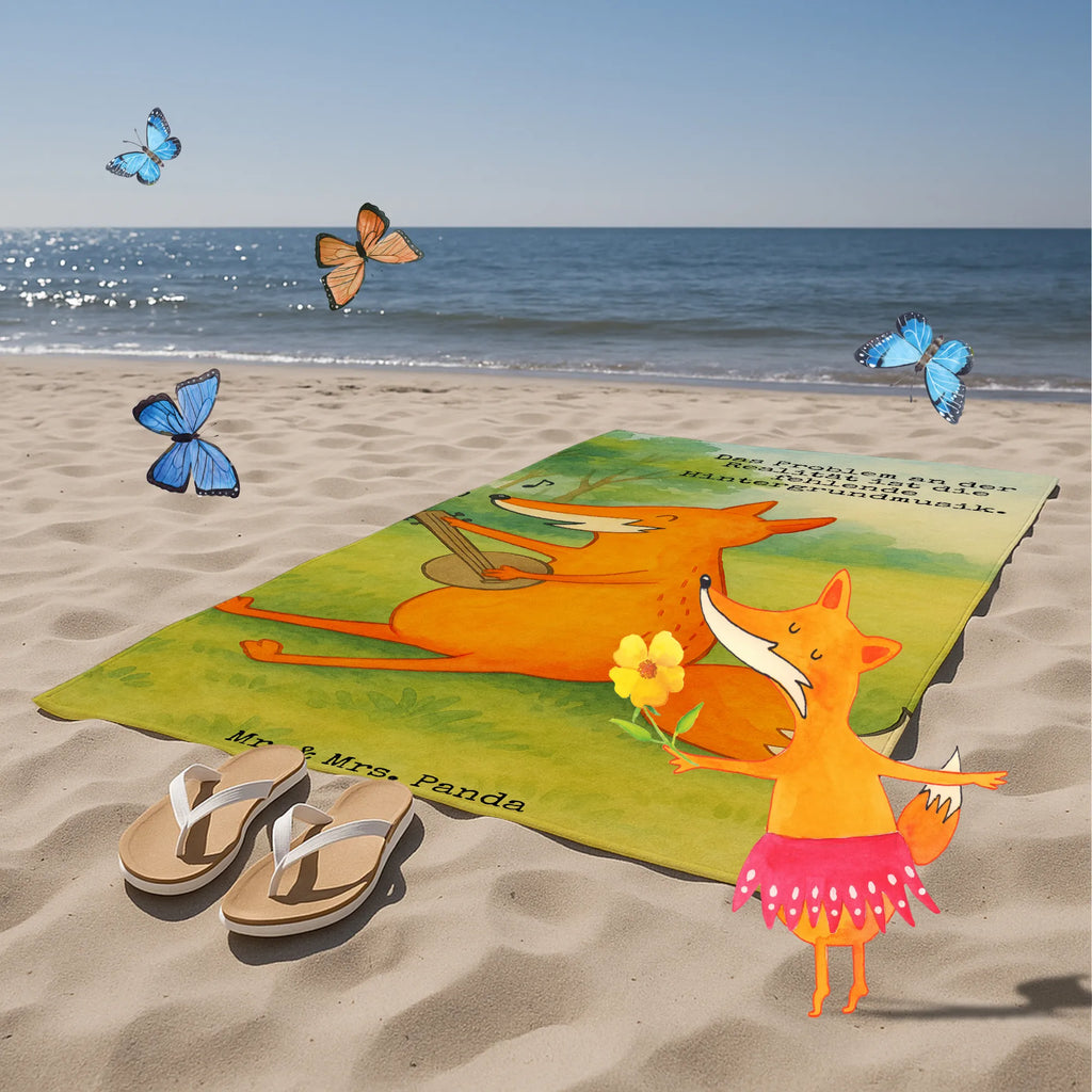 Badehandtuch Fuchs Gitarre Design Duschtuch, Badetuch, Strandtuch, Saunatuch, Kinder Handtuch, Fuchs, Füchse, Geschenk Musiker, Musik Spruch, Musikerin, Sänger, Sängerin, Gitarre