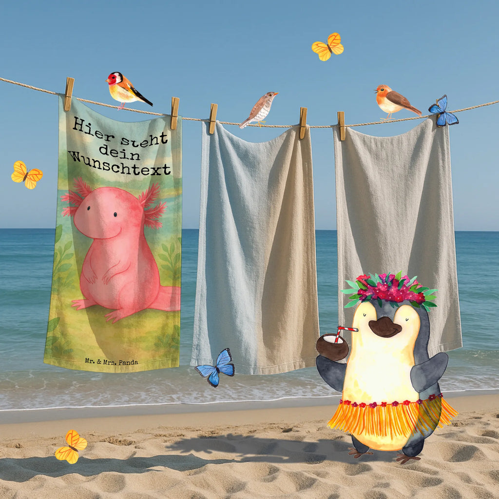 Personalized Bath Towel axolotl zero Design Duschtuch mit Namen, Saunatuch mit Namen, Personalisiertes Handtuch, Kinder Handtuch mit Namen, Badetuch mit Namen, Strandtuch mit Namen, Personalisiertes Badetuch, Axolotl, Molch, Axolot, Lebensstil, Weisheit, Lebensweisheit, zufrieden, Freundin, vergnügt, fröhlich, Liebe