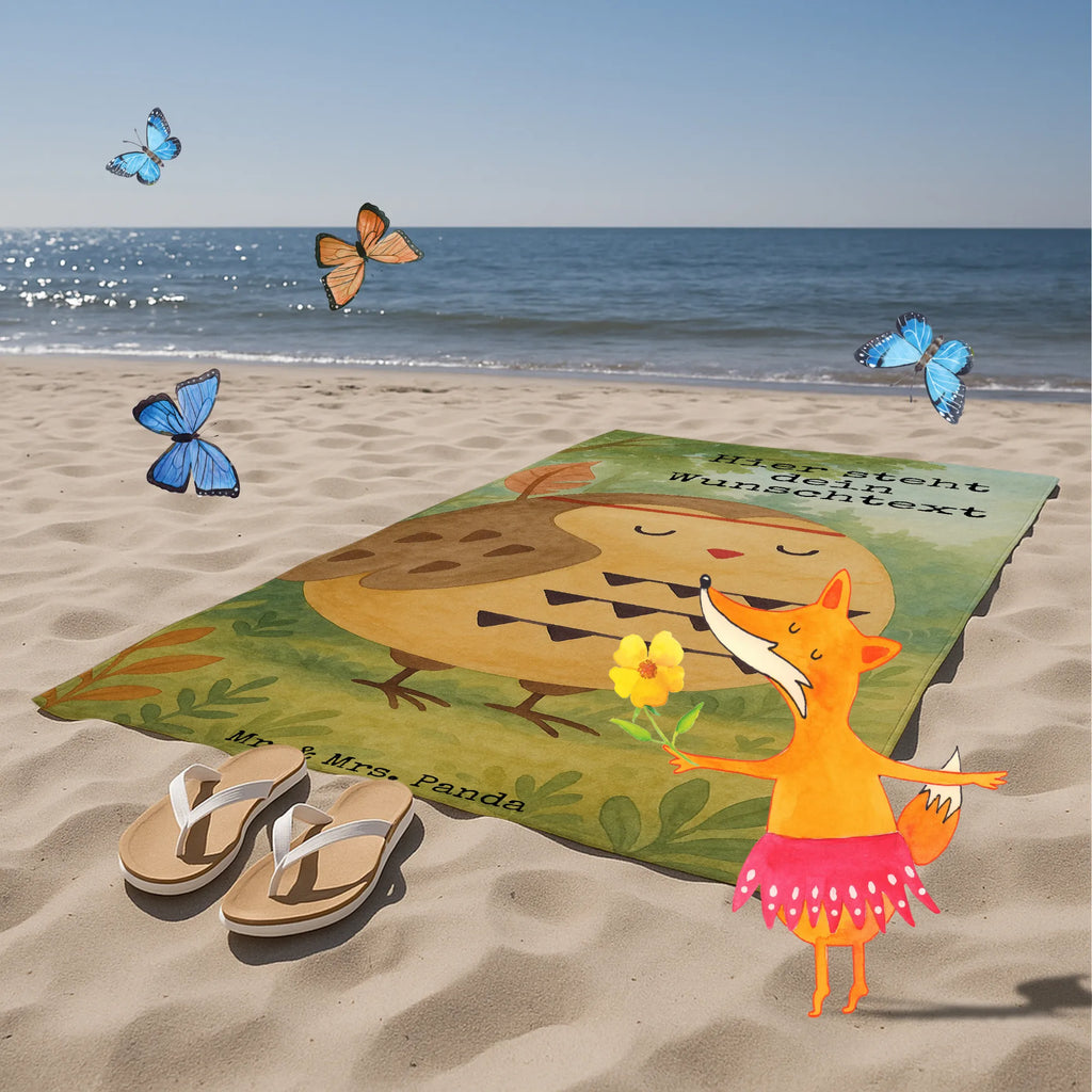 Personalisiertes Badehandtuch Eule Federschmuck Design Kinder Handtuch mit Namen, Badetuch mit Namen, Personalisiertes Badetuch, Duschtuch mit Namen, Saunatuch mit Namen, Personalisiertes Handtuch, Strandtuch mit Namen, Eule, Reisespruch, Eule Deko, Dekoration, Das Leben ist ein Abenteuer, Federschmuck, Owl