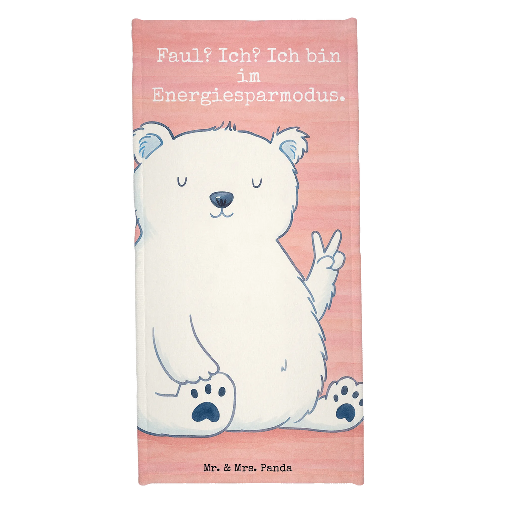 Badehandtuch Eisbär Faul Design Duschtuch, Badetuch, Strandtuch, Saunatuch, Kinder Handtuch, Bär, Teddy, Teddybär, Eisbär, Nordpol, Faul, Entspannen, Relaxen, Büro, Arbeit, Bürojob, Arbeitsplatz, Homeoffice