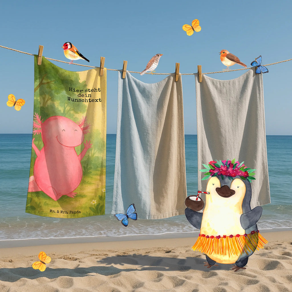 Personalized Bath Towel axolotl Hooray Design Strandtuch mit Namen, Personalisiertes Handtuch, Kinder Handtuch mit Namen, Saunatuch mit Namen, Personalisiertes Badetuch, Badetuch mit Namen, Duschtuch mit Namen, Axolotl, Molch, Motivation, Axolot, Lurche, fröhlich, Lurch, Freude, Spaß, Zufriedenheit, Schwanzlurch