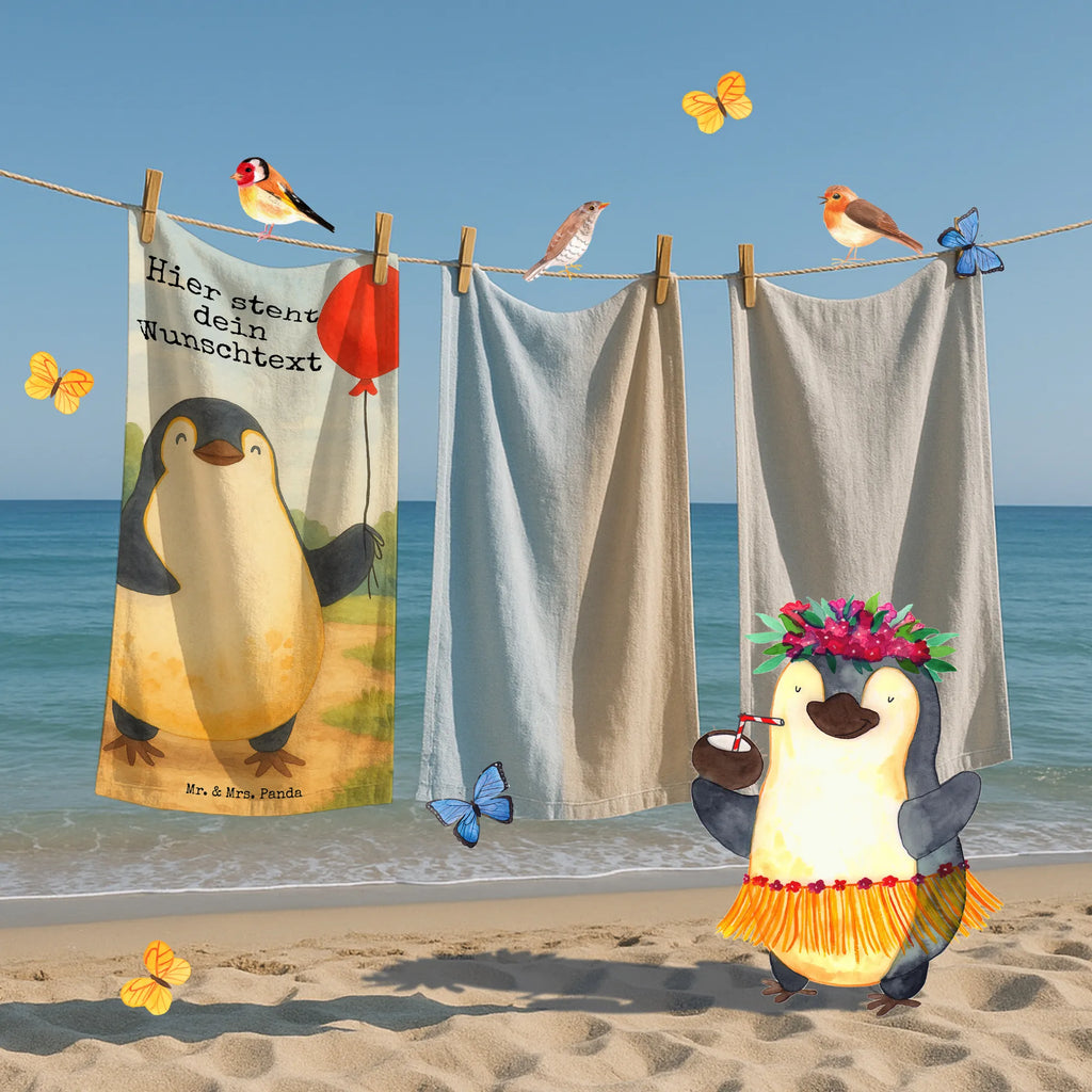 Personalized Bath Towel Penguin balloon Design Saunatuch mit Namen, Kinder Handtuch mit Namen, Personalisiertes Badetuch, Badetuch mit Namen, Strandtuch mit Namen, Personalisiertes Handtuch, Duschtuch mit Namen, Pinguin, beste Freundin, Geschenk Freundin, Liebe, Luftballon, Geschenkidee, Glück, Motivation, Neustart, Tagträume, Lebenslust, neues Leben, Pinguine